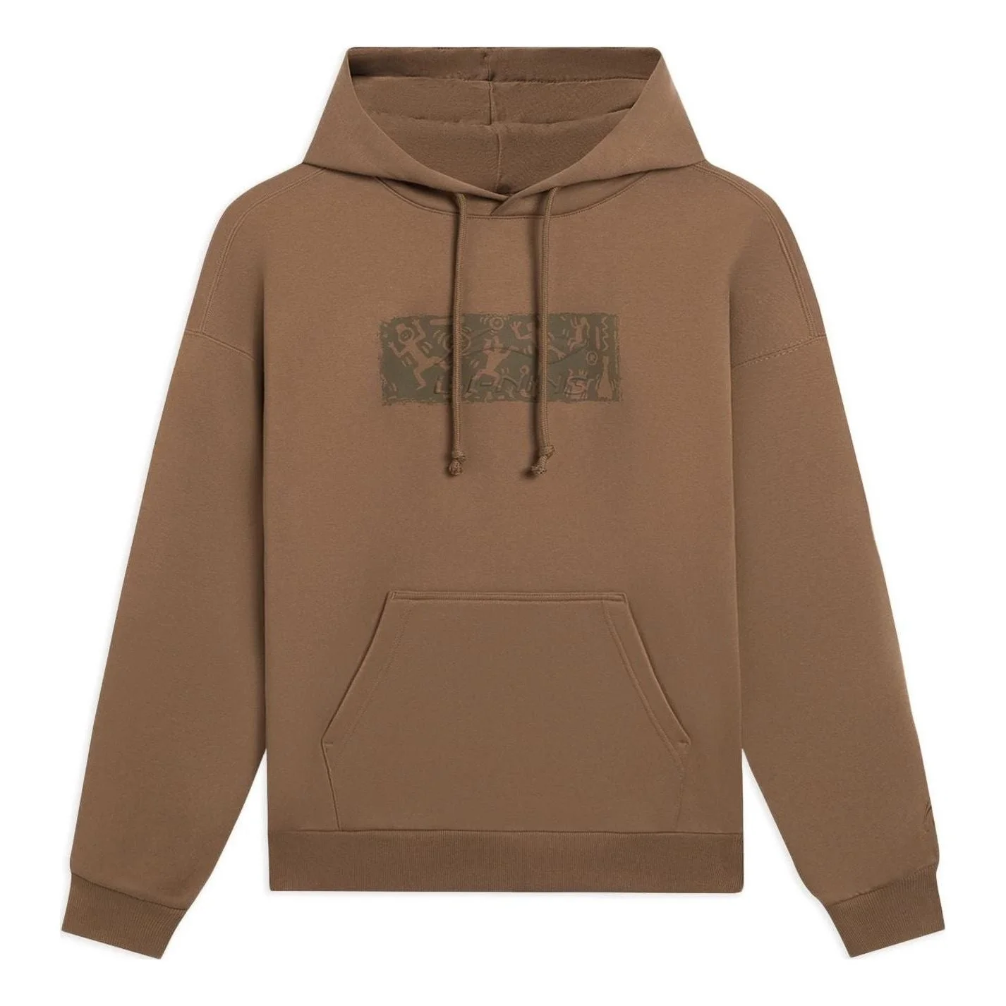 Li-Ning Art Graphic Hoodie 'Brown' AWDSB43-5 - 1