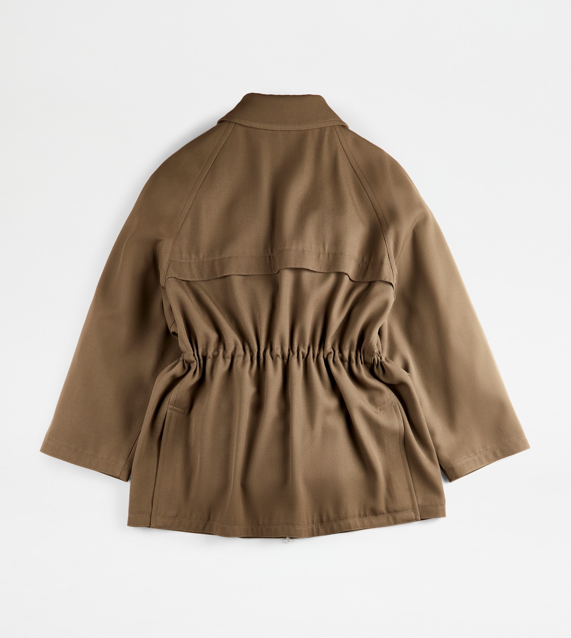 SAFARI JACKET IN WOOL - GREEN - 2