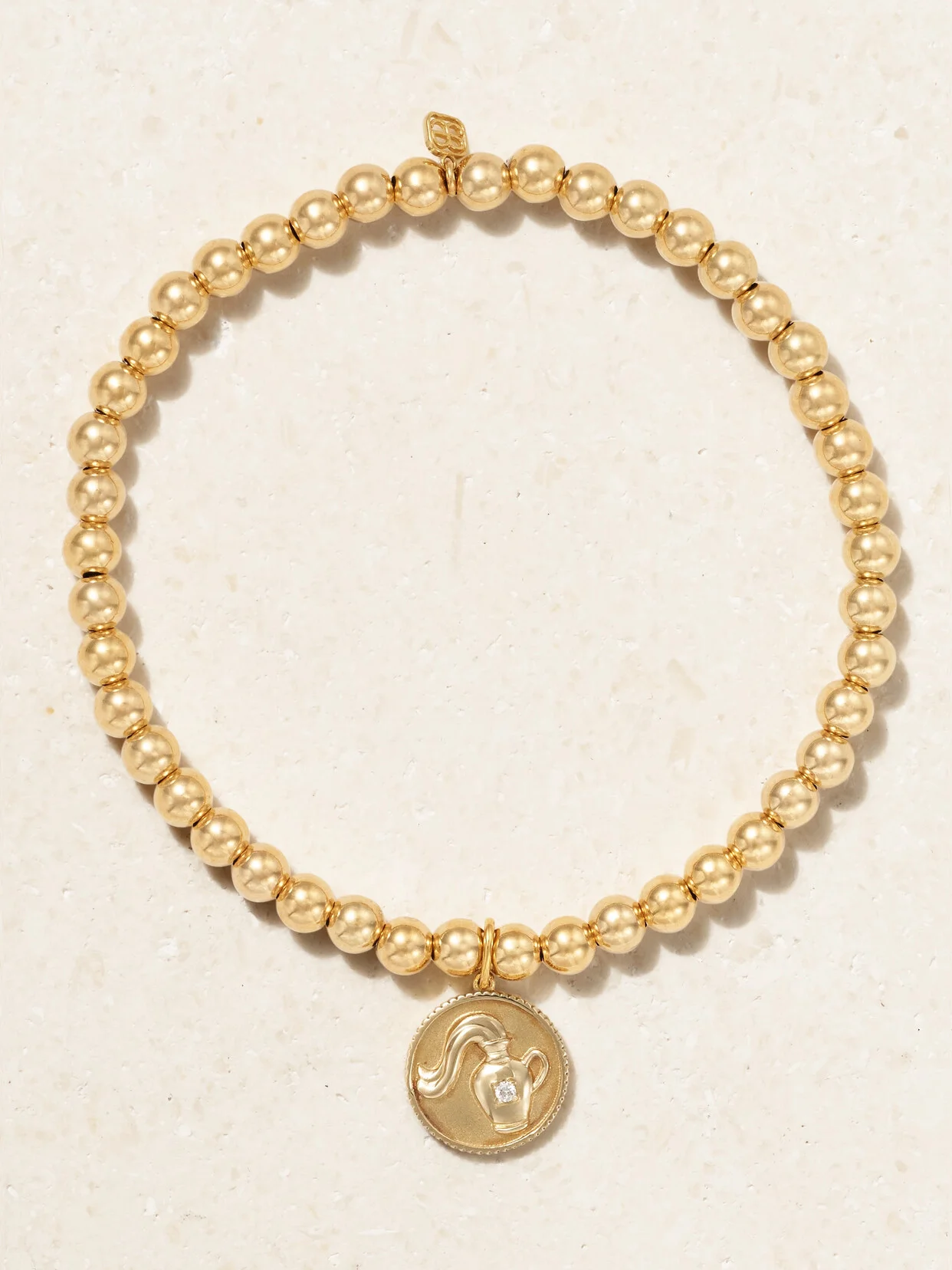 Aquarius 14-karat Gold Diamond Bracelet - 1