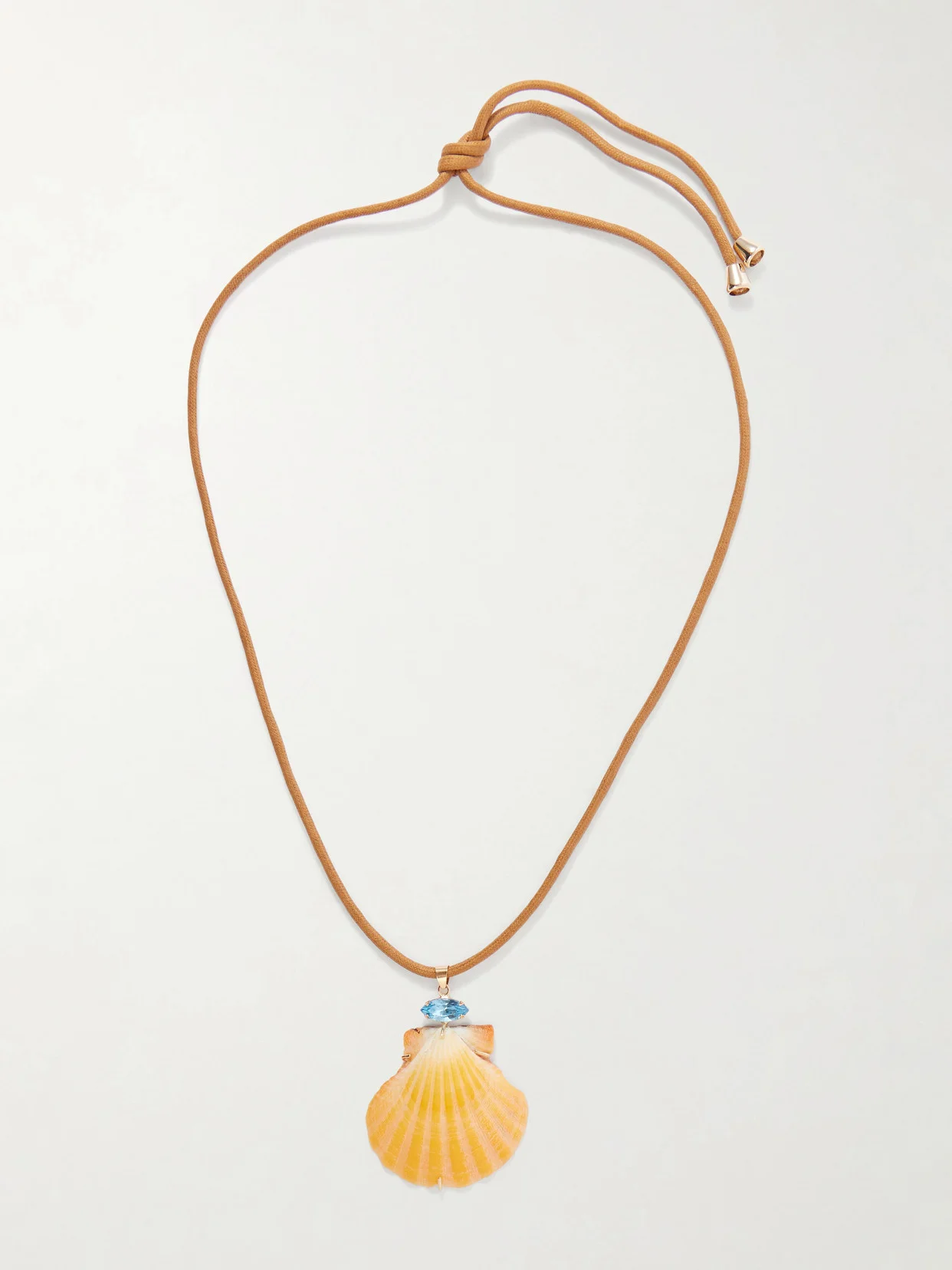 Cleodora Embellished Seashell Necklace - 1
