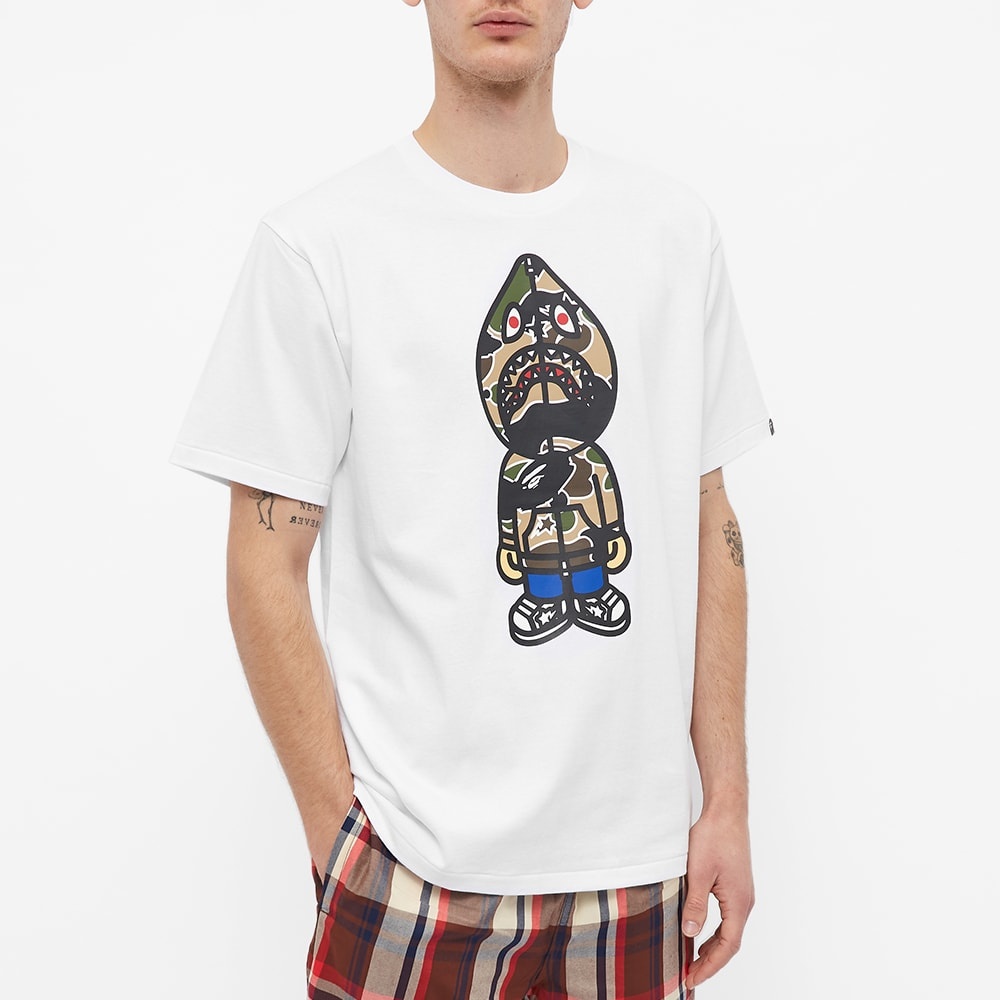 A Bathing Ape STA Camo Classic Milo Shark Tee - 3