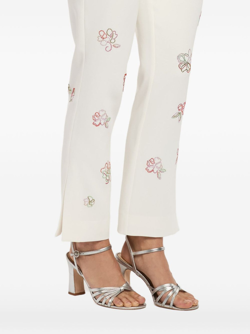 Kerry floral-detail cropped trousers 5