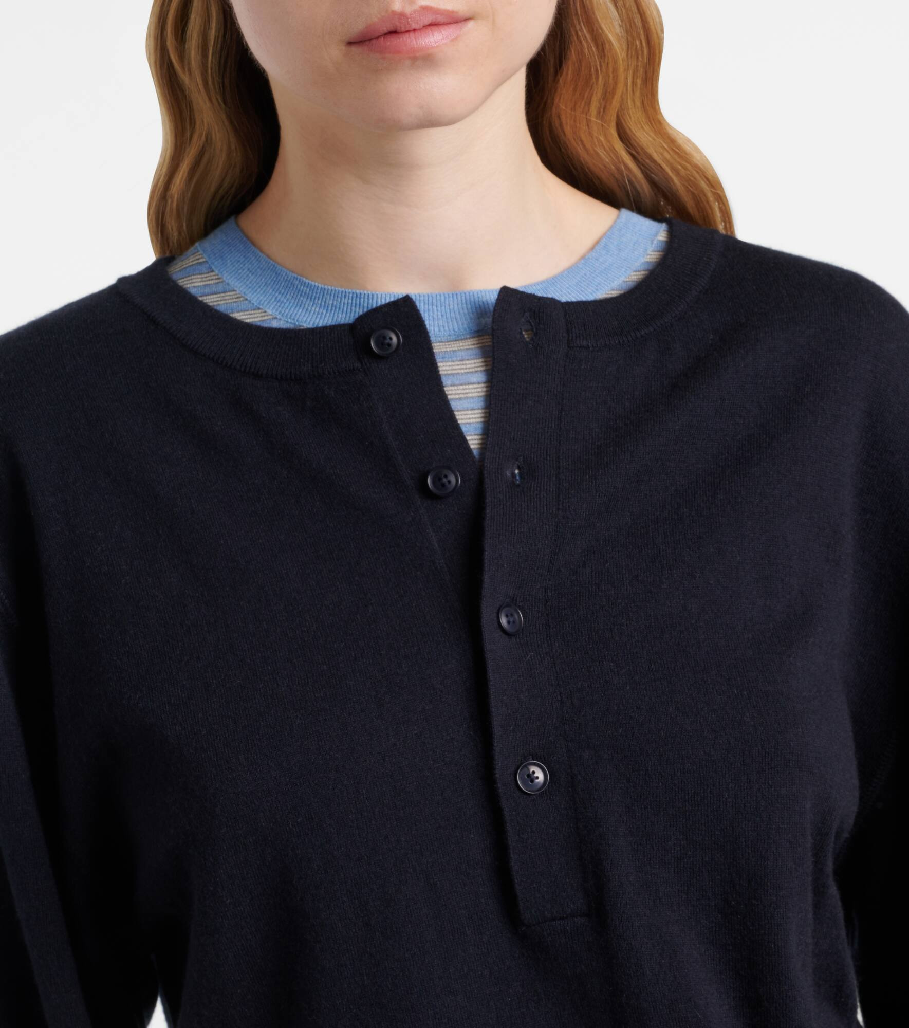 N°370 Herman cotton and cashmere Henley shirt - 5