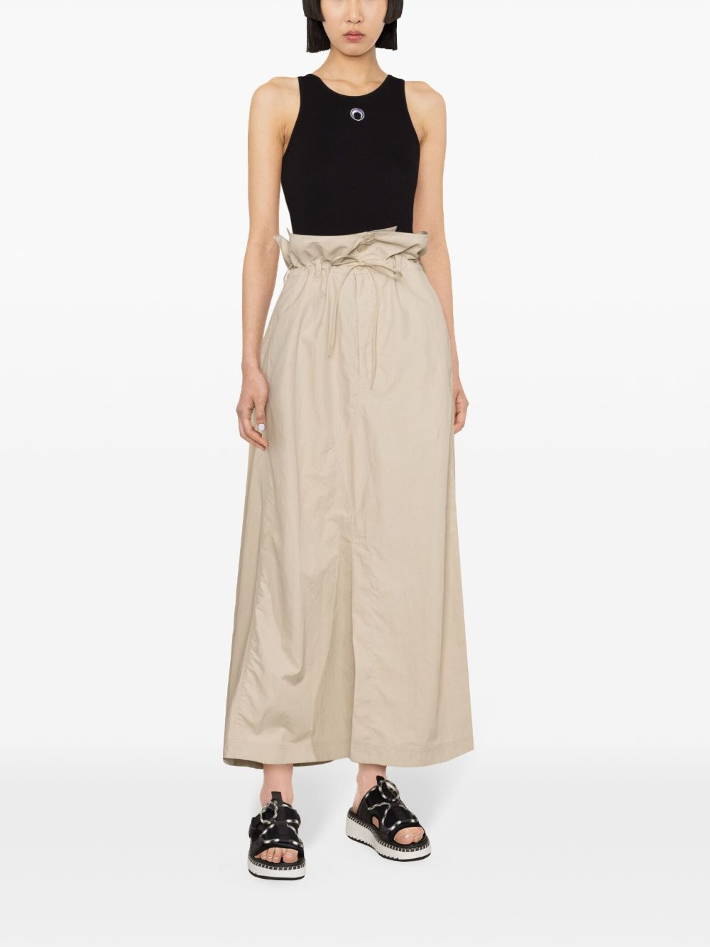 A-line crinkled maxi skirt - 2