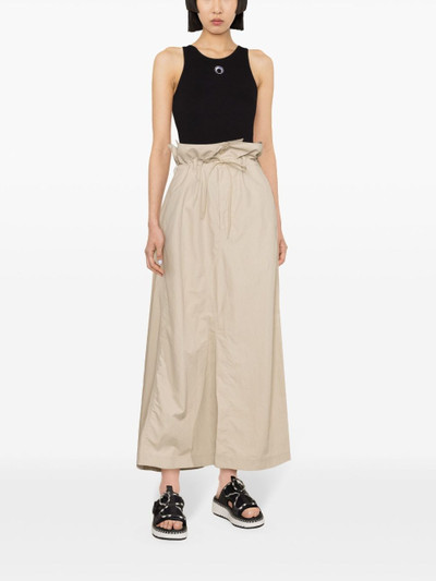 Y-3 A-line crinkled maxi skirt outlook