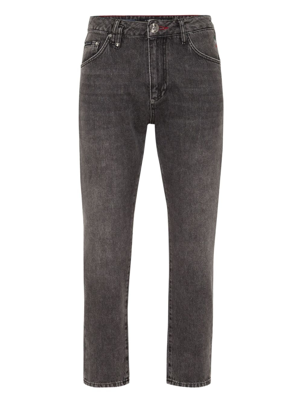 Detroit Fit logo-plaque jeans - 1