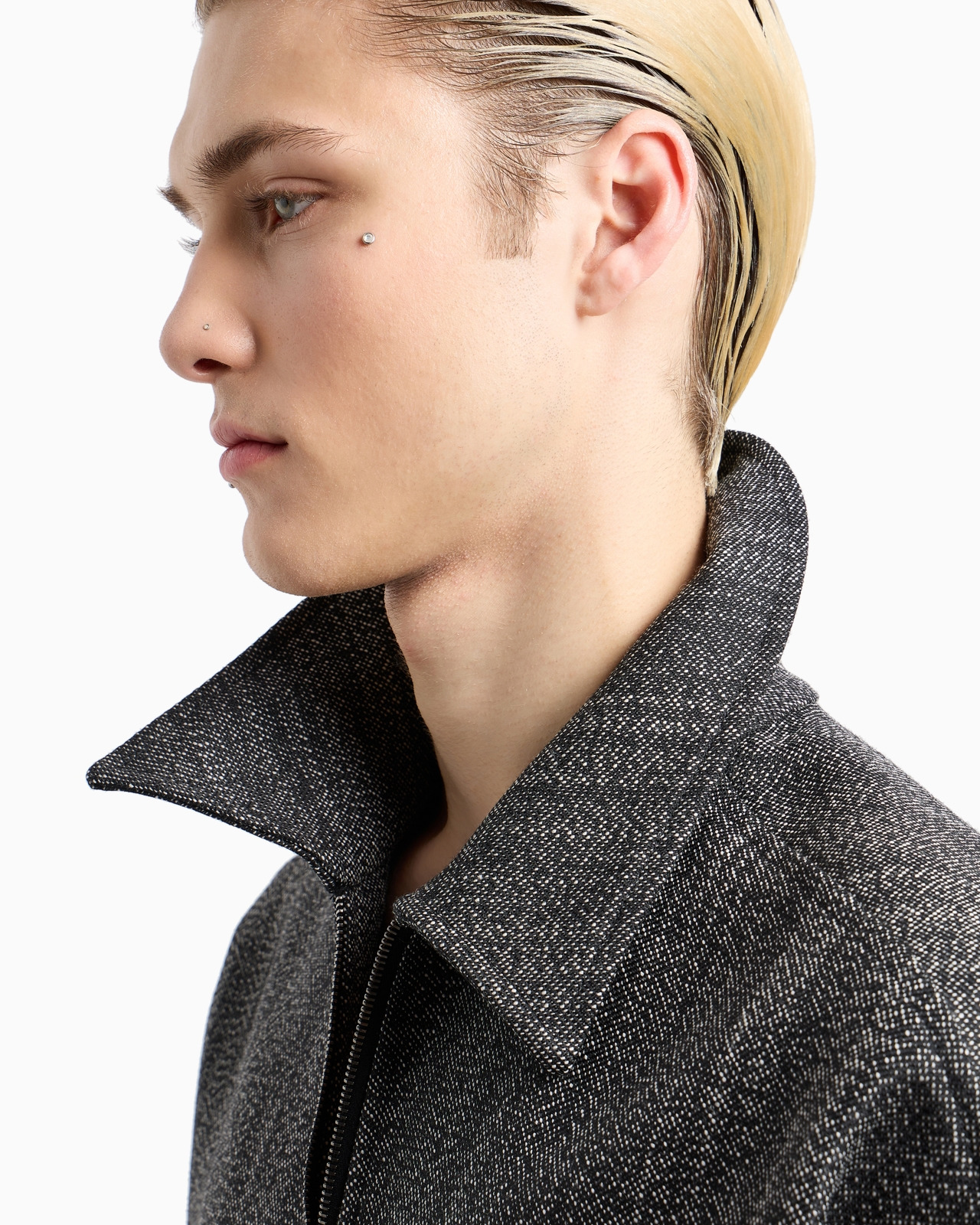 Virgin wool-blend compact armure blouson - 5