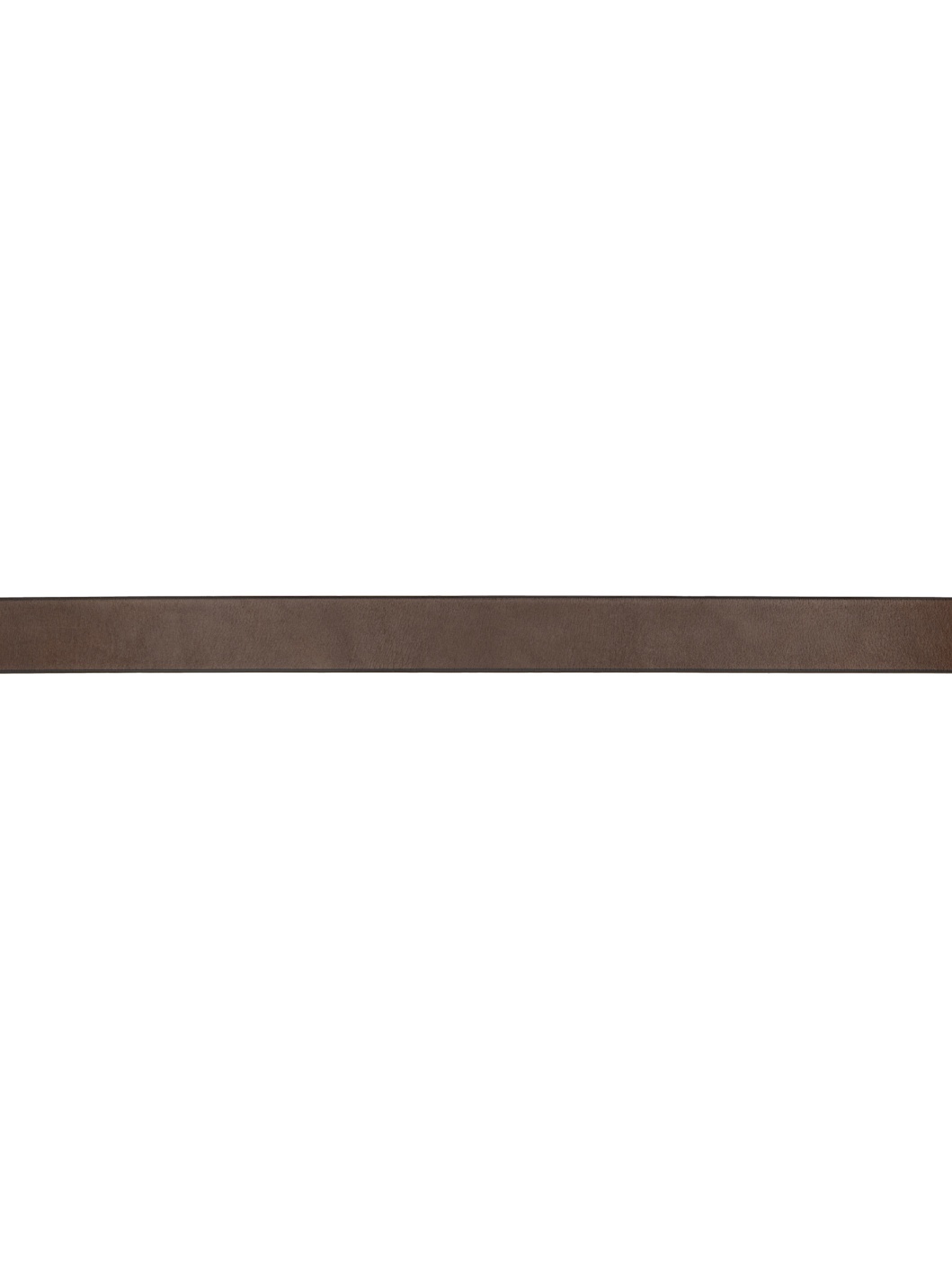 Brown Narrow Casual Leather Belt - 2