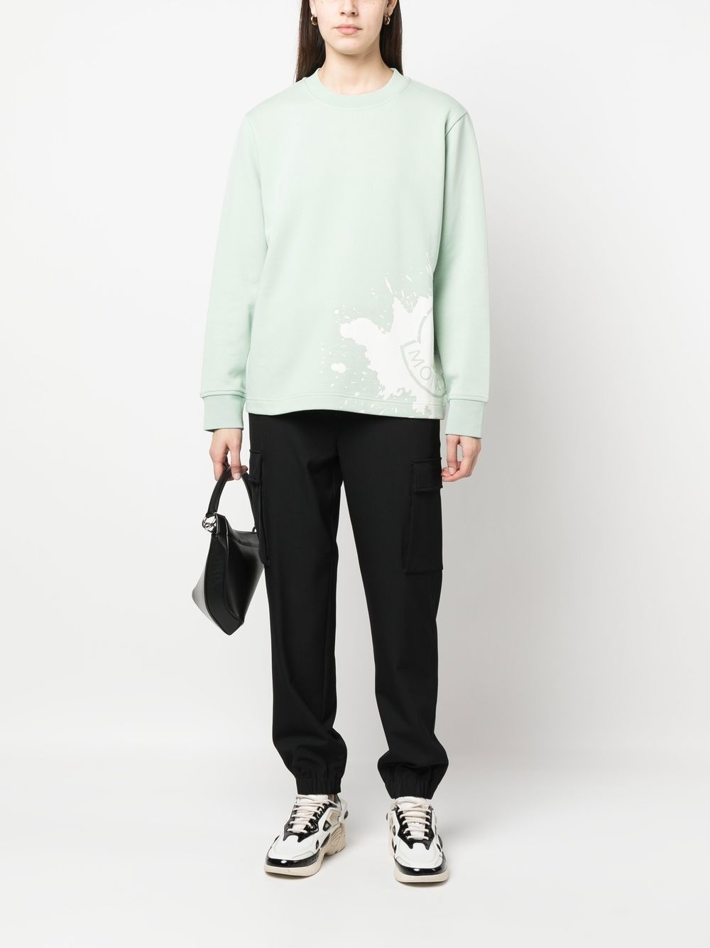logo-print knitted sweatshirt - 2