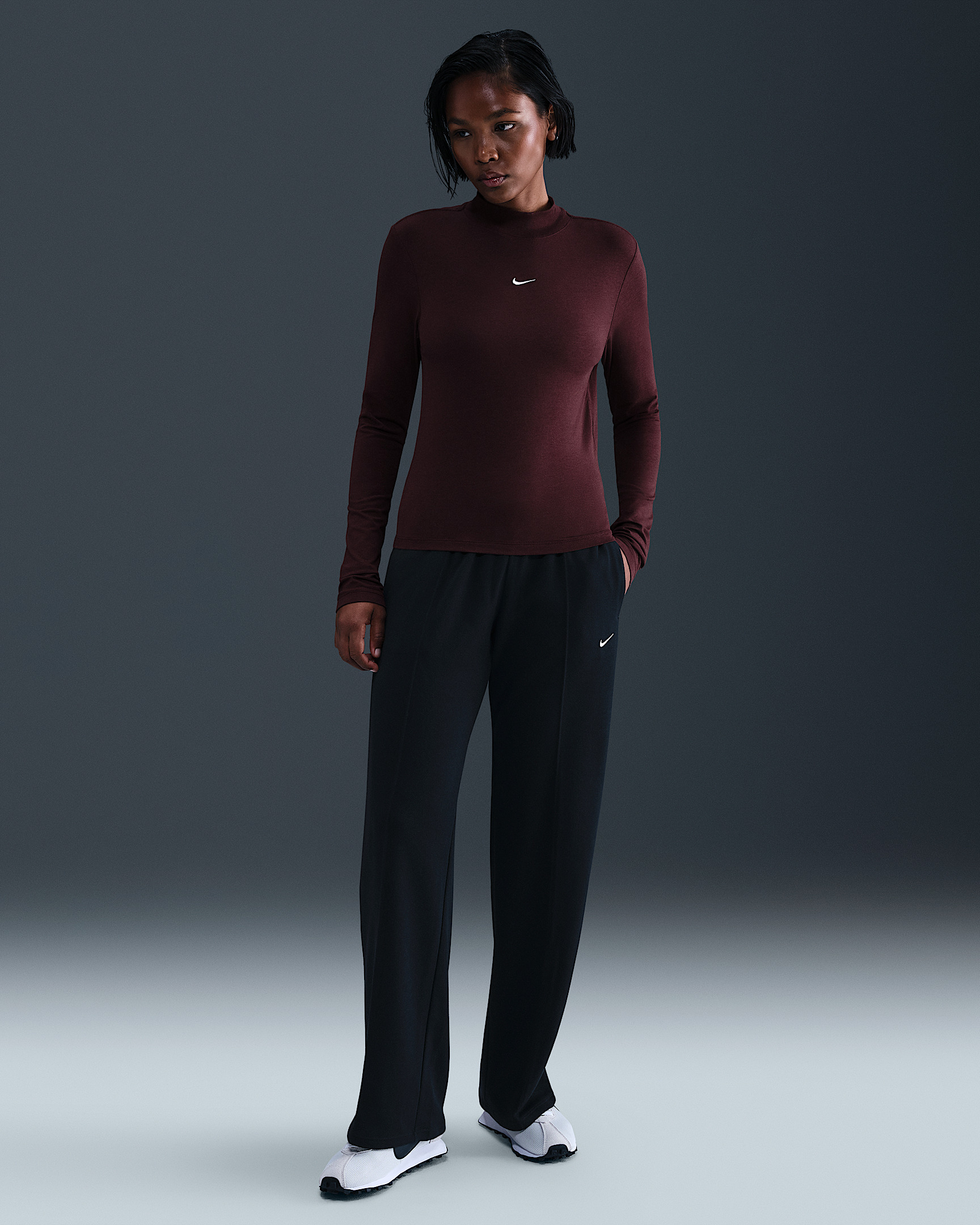 Nike Sportswear Chill Knit Women's Slim Long-Sleeve Mock-Neck T-Shirt - 4