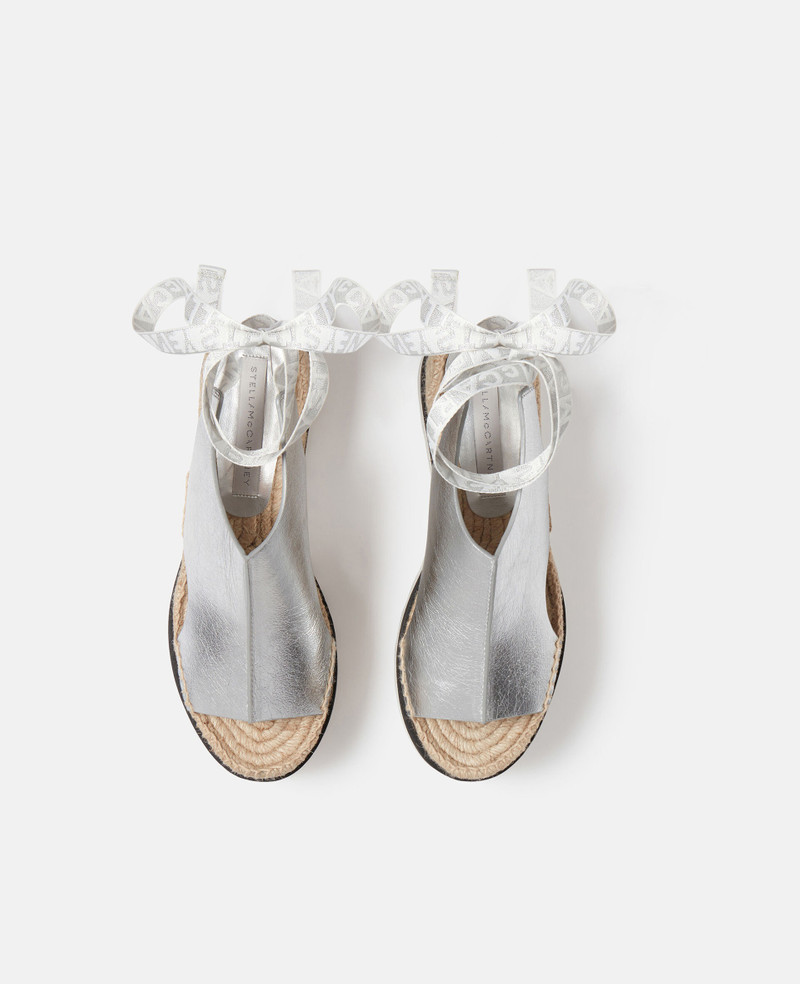 Gaia Metallic Platform Espadrilles 4