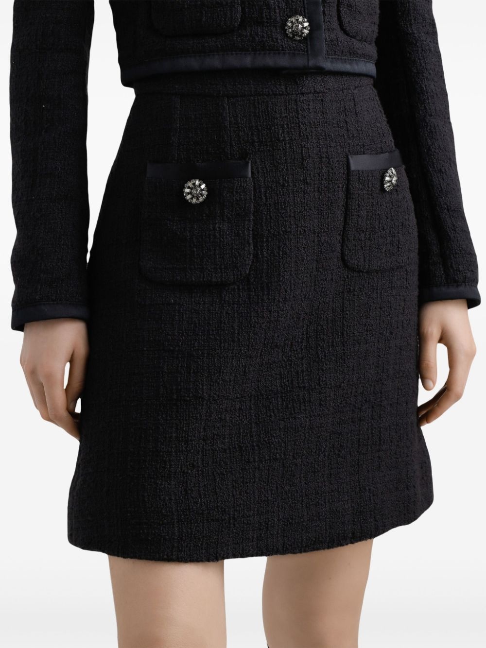 textured knit mini skirt - 5