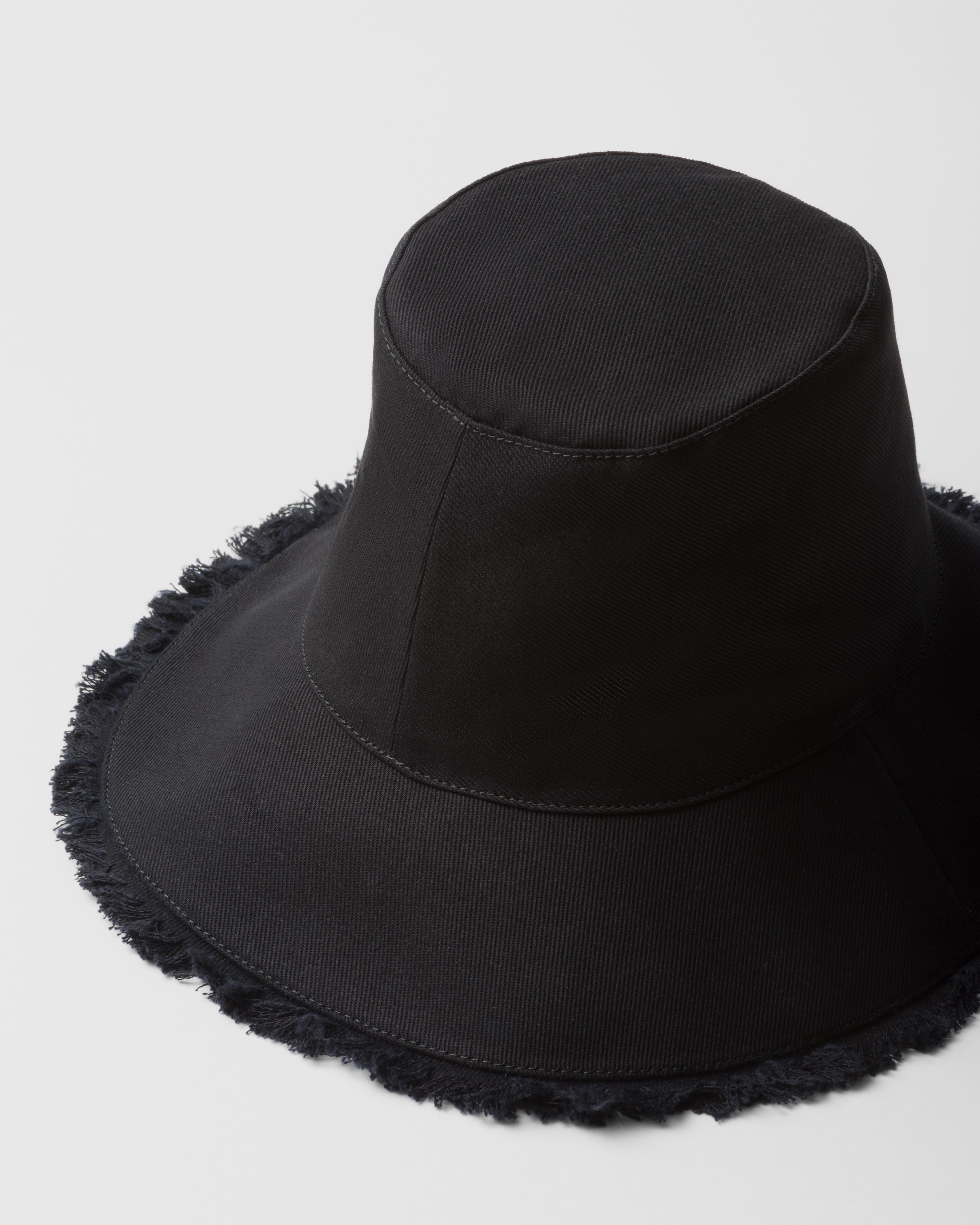 Wide-brimmed drill bucket hat - 2