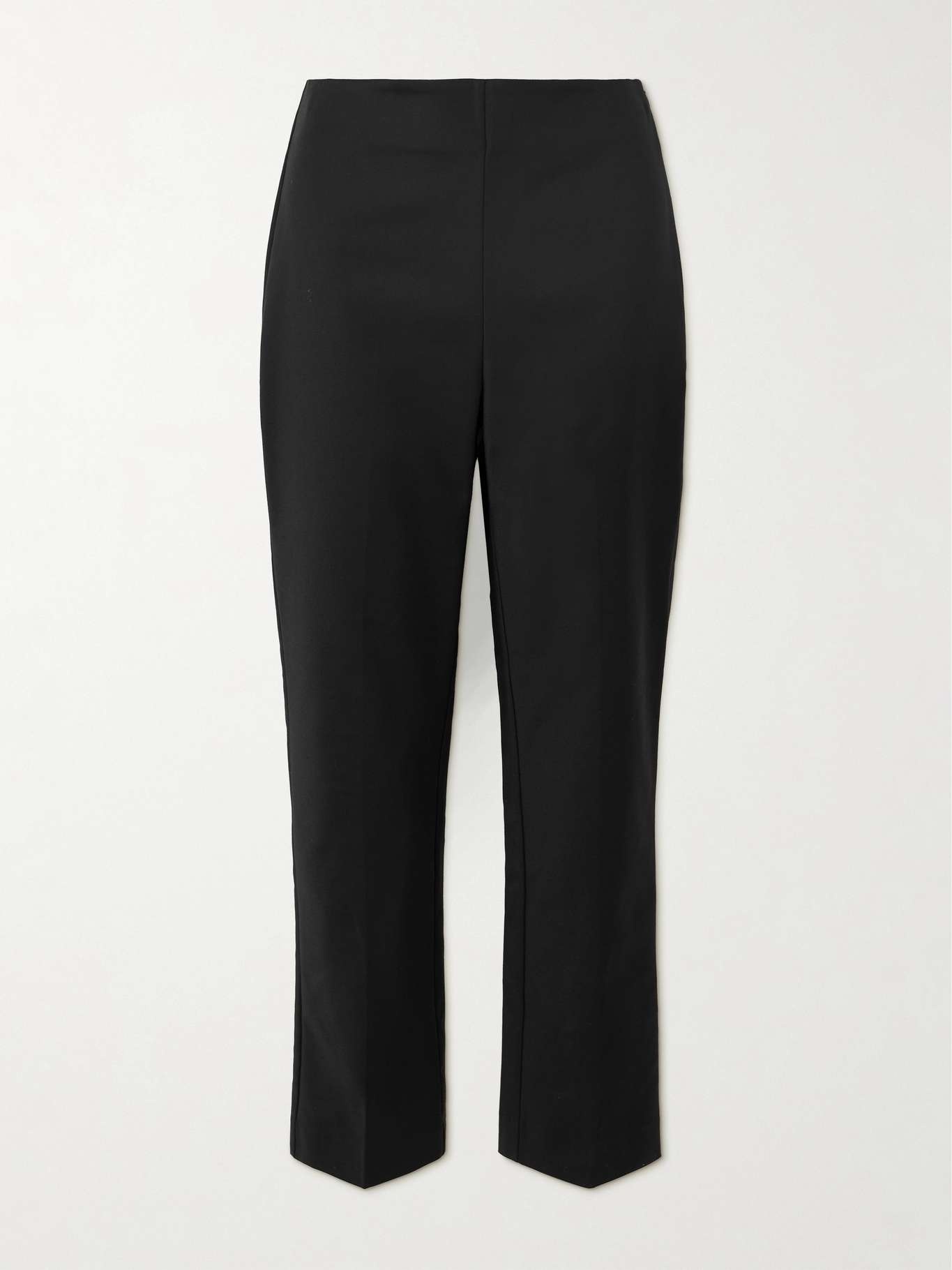 Cotton-blend straight-leg pants - 1