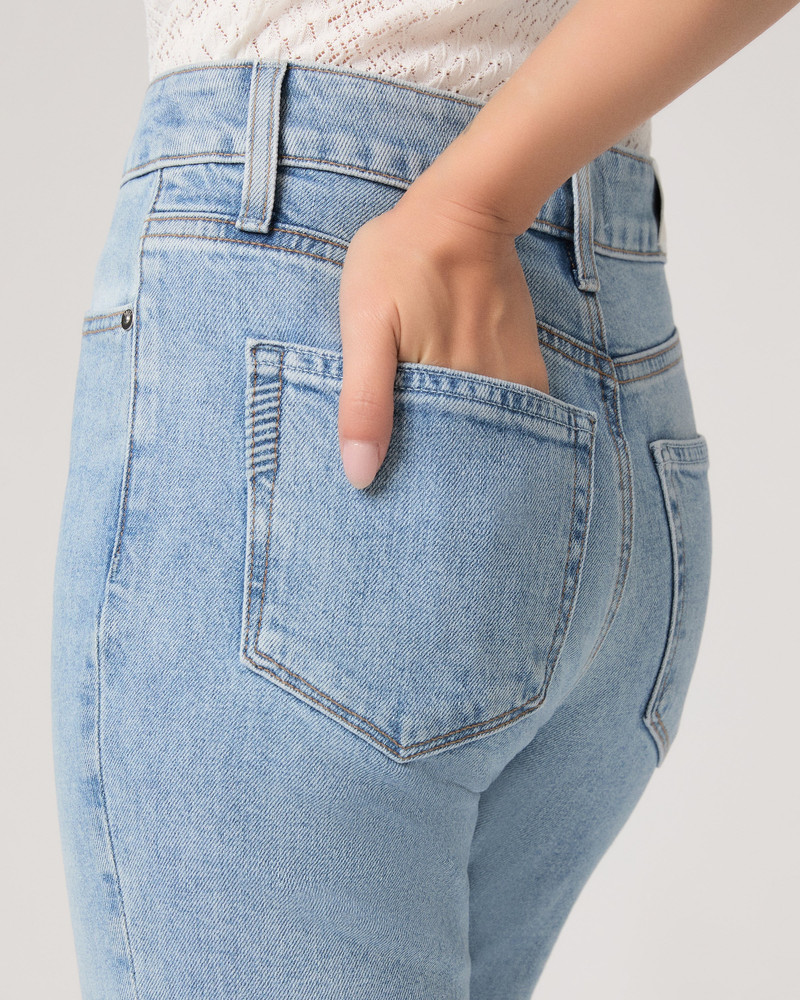 Stevie Ankle Petite Straight Jean 5