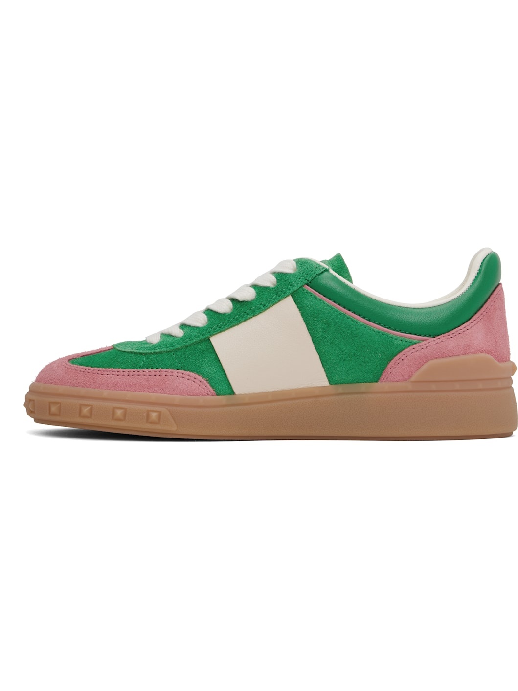 Green & Pink Upvillage Crosta Sneakers - 3