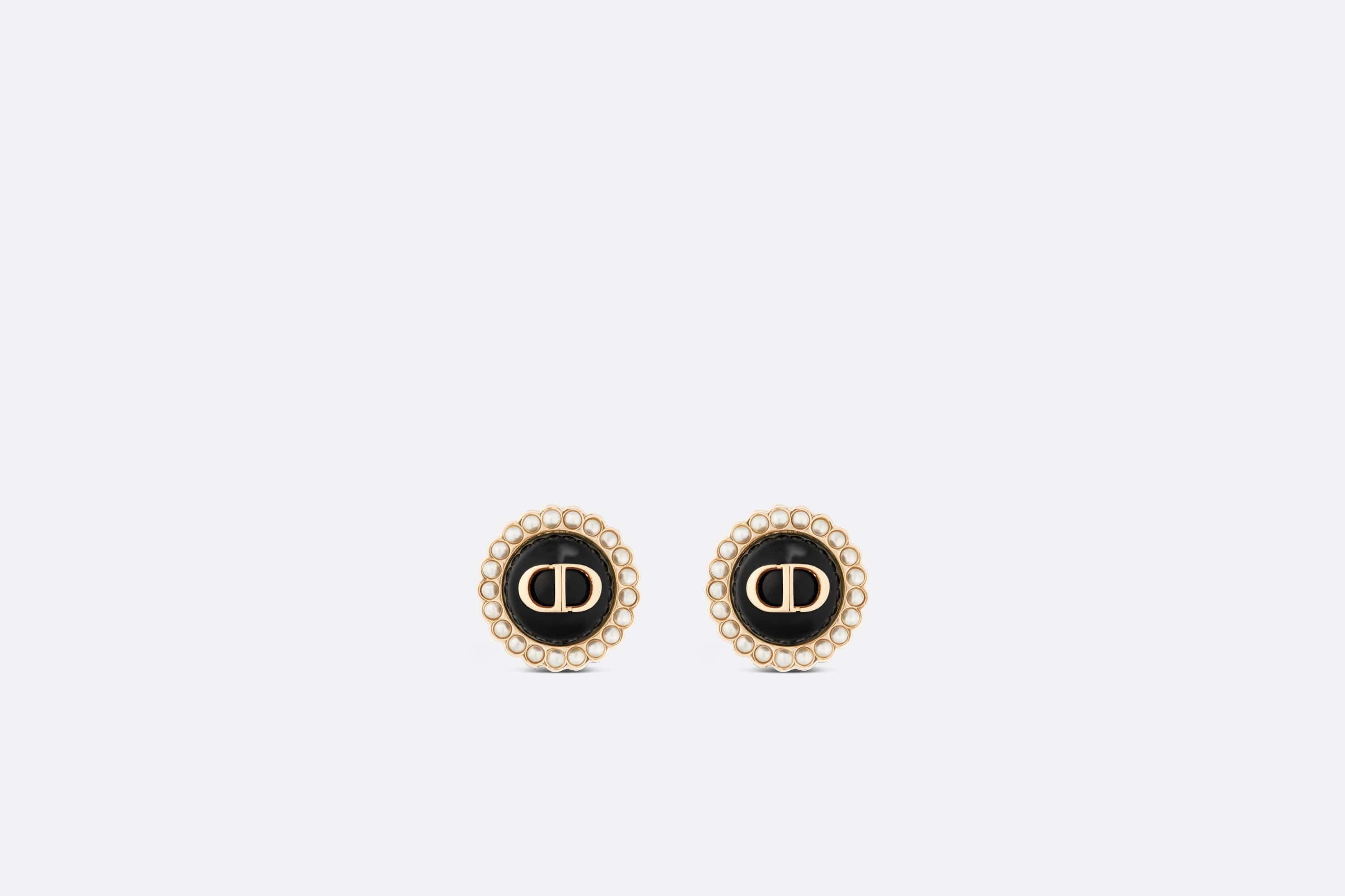 Petit CD Baroque Stud Earrings - 1