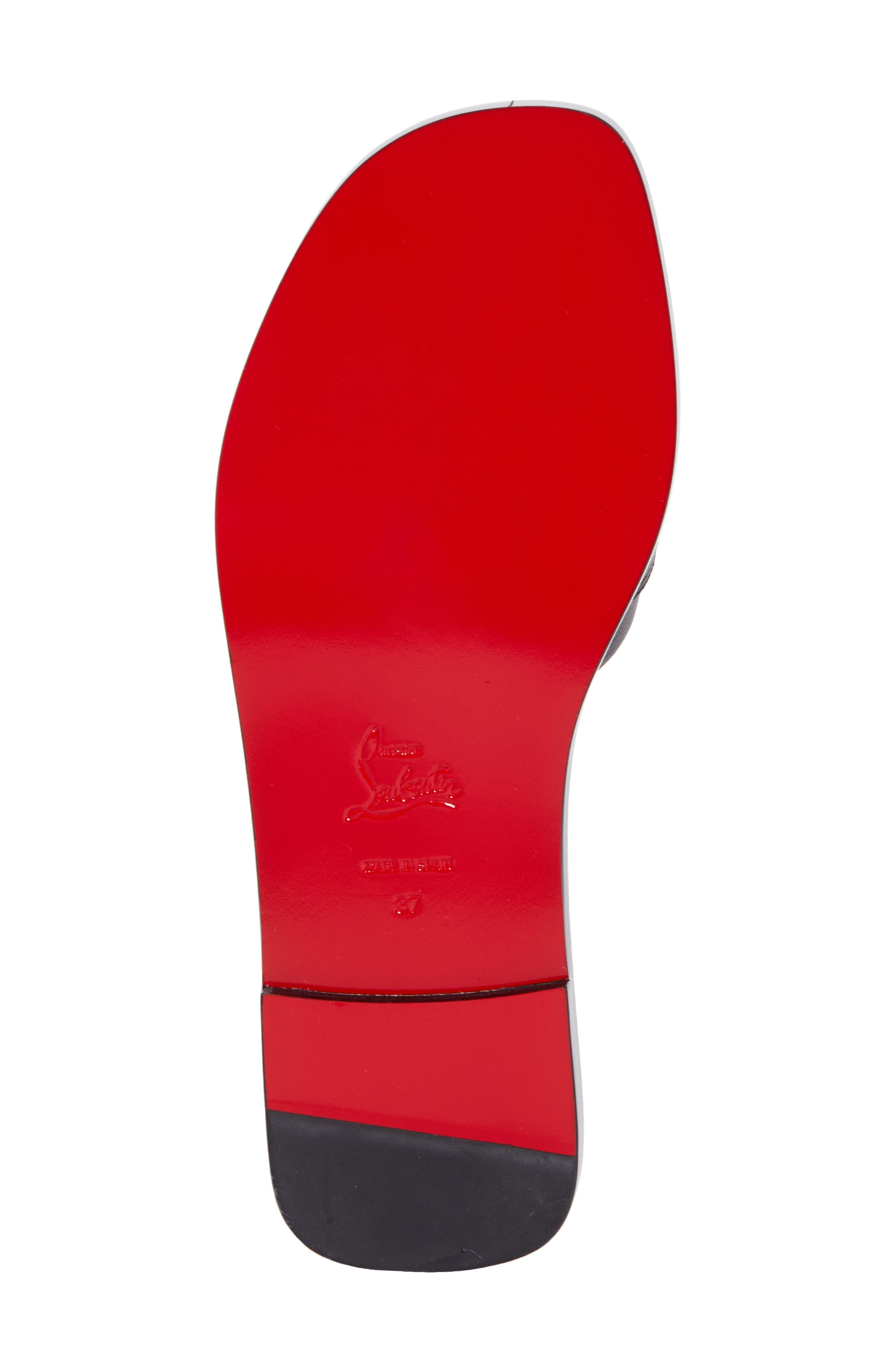 Christian Louboutin Chambelimule Donna Slide Sandal in Black at Nordstrom - 6