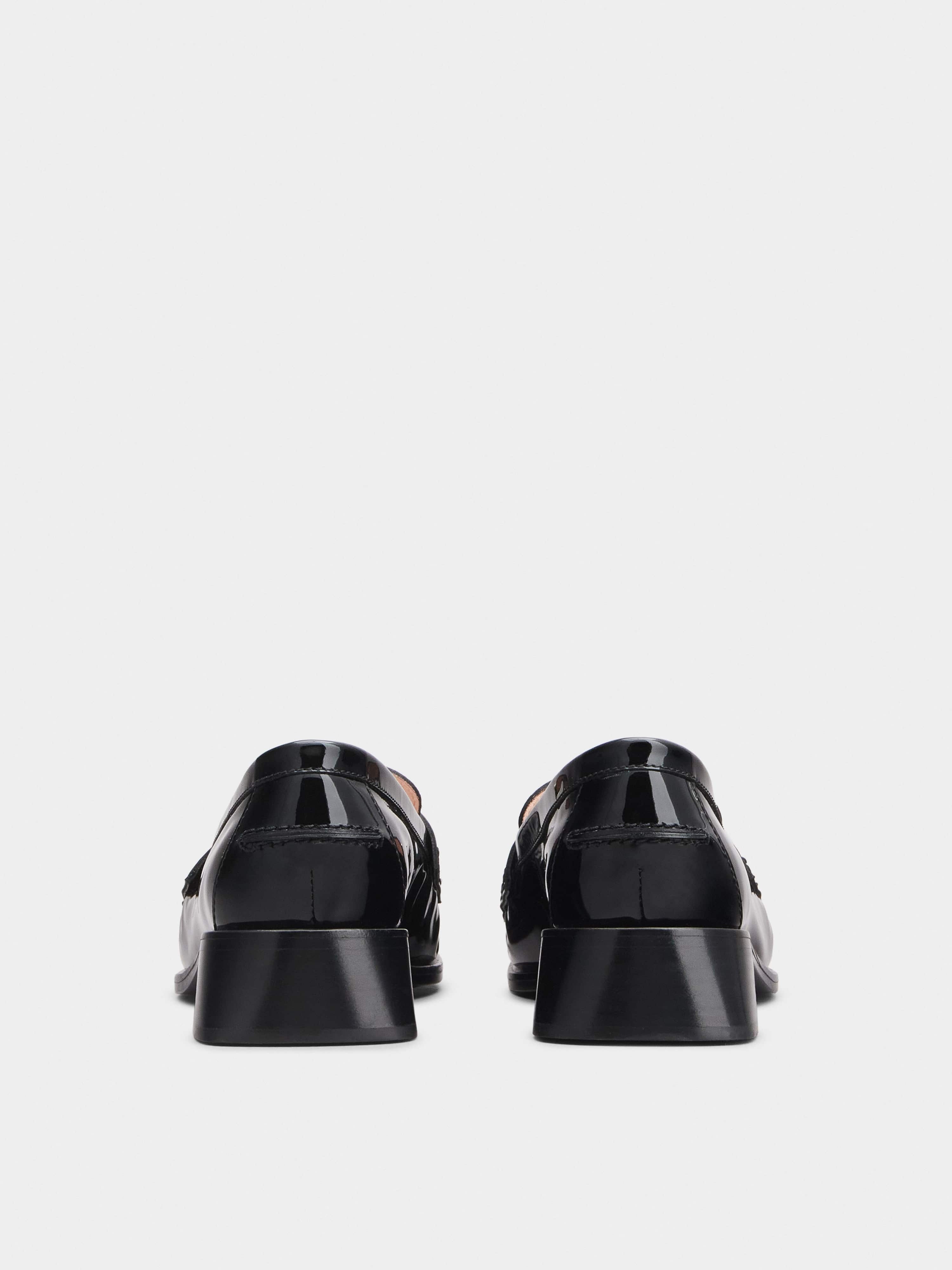 Preppy Viv' Metal Buckle Loafers in Patent Leather - 5