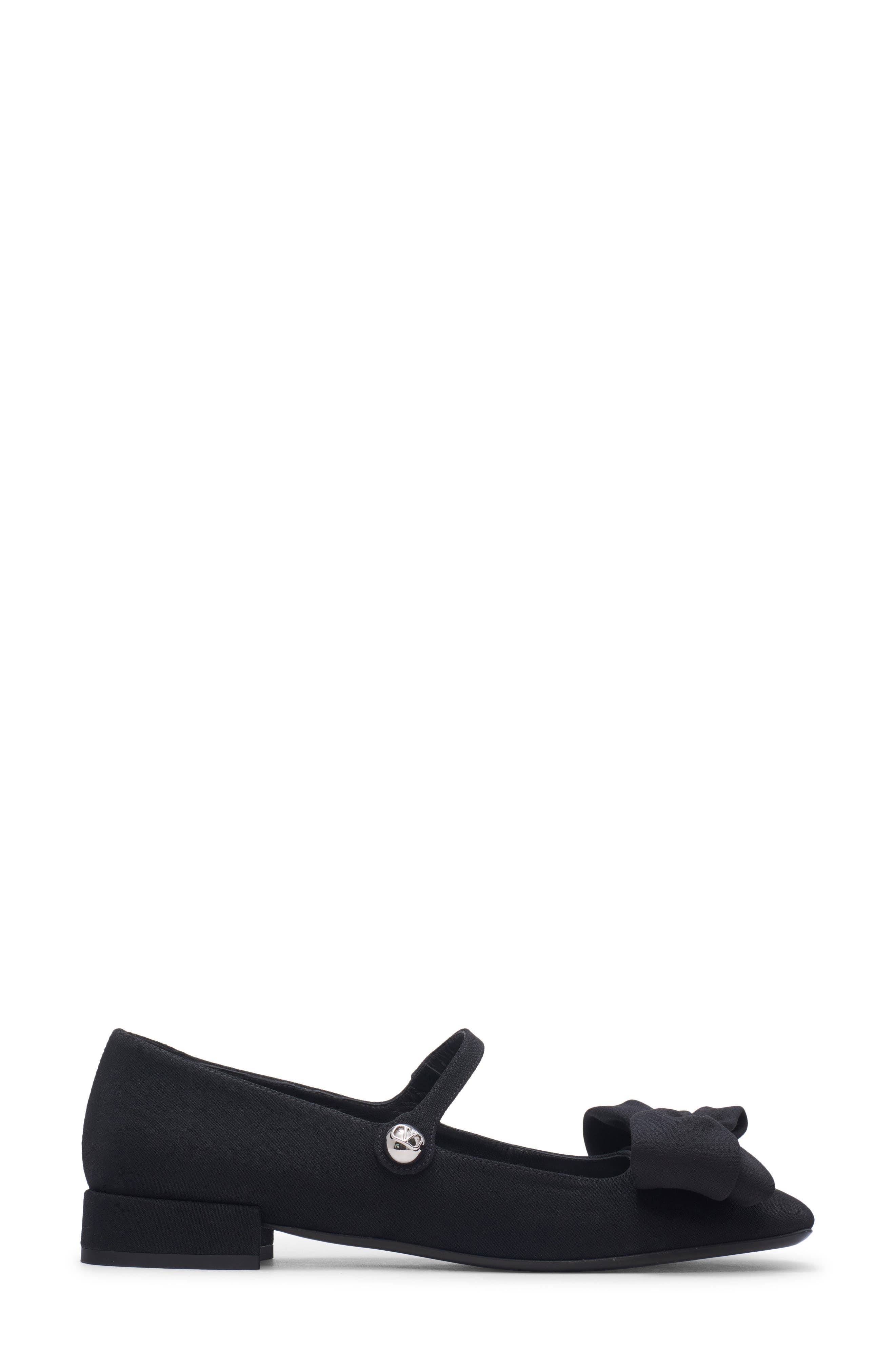 Valentino Garavani Bow Mary Jane Flat in Nero at Nordstrom - 3