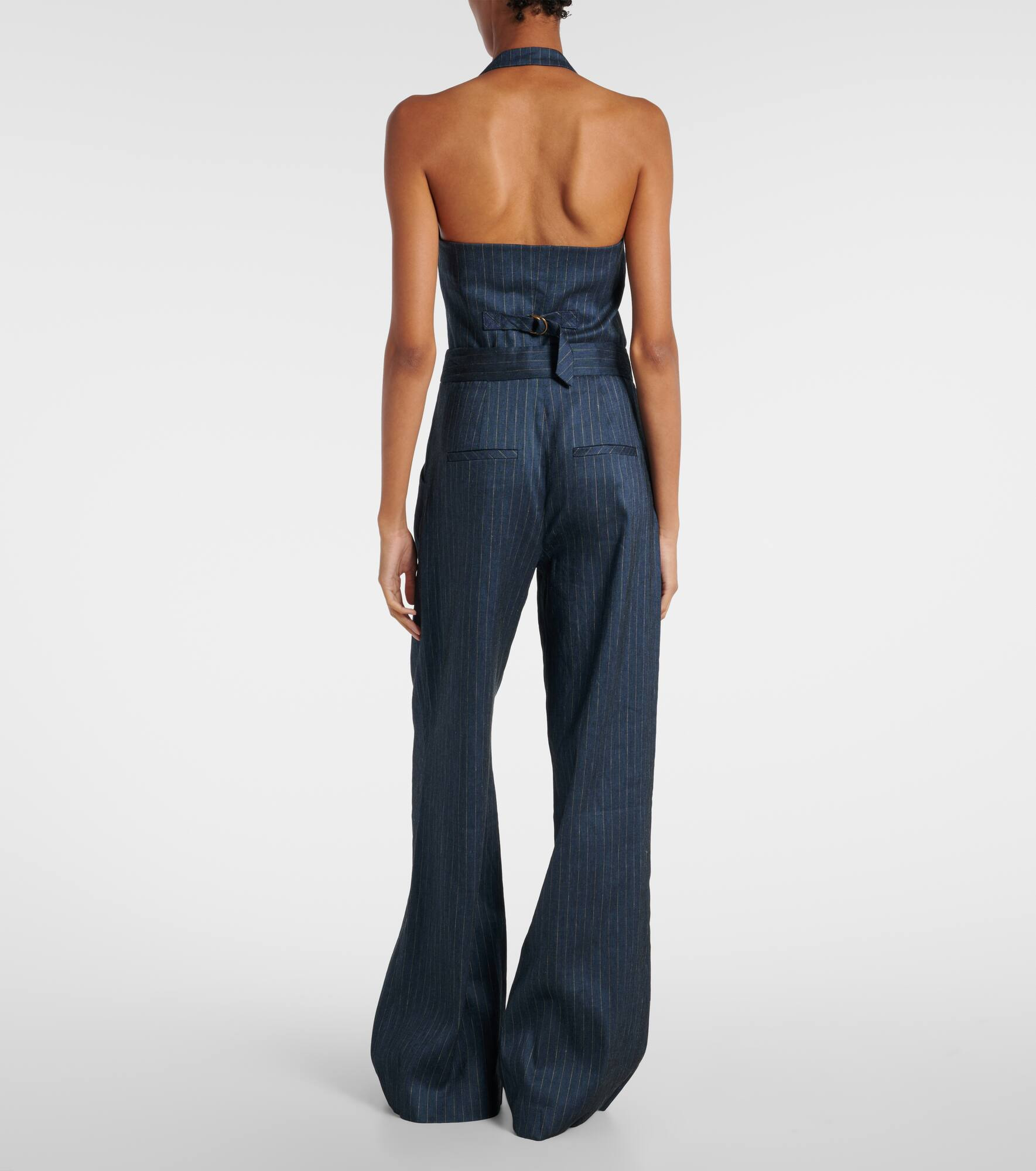 Rimini linen-blend wide-leg pants - 3