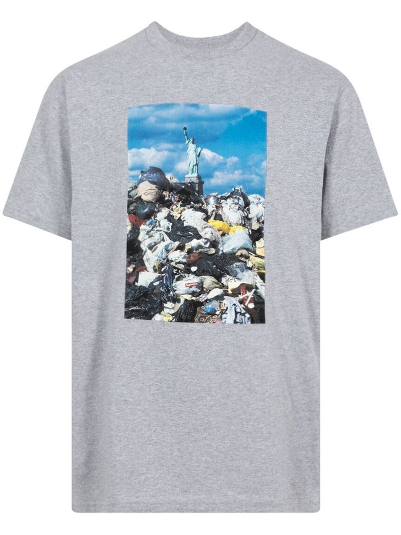 Trash photograph-print T-shirt - 1