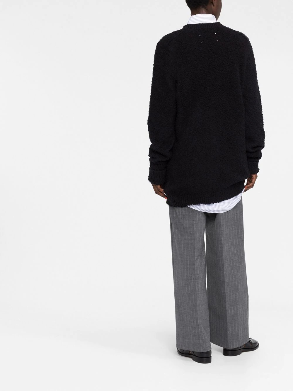 four-stitch brushed jumper - 6