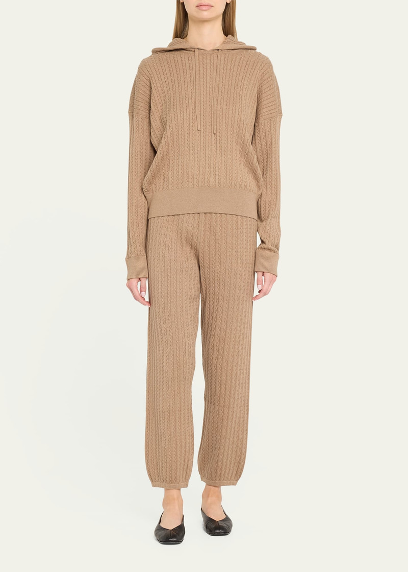 SIMKHAI Cable-Knit Joggers outlook