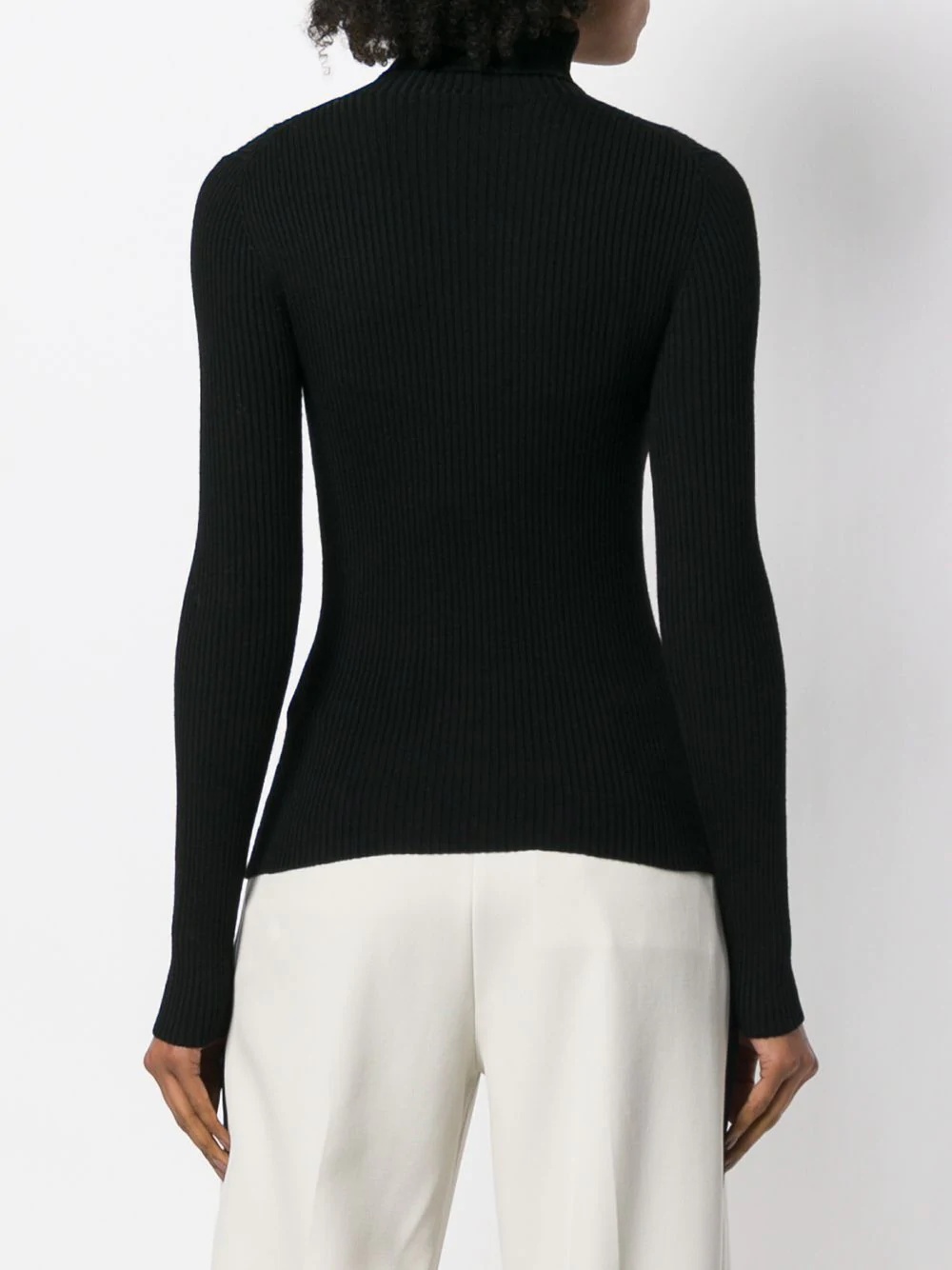 rib-knit turtleneck jumper - 4