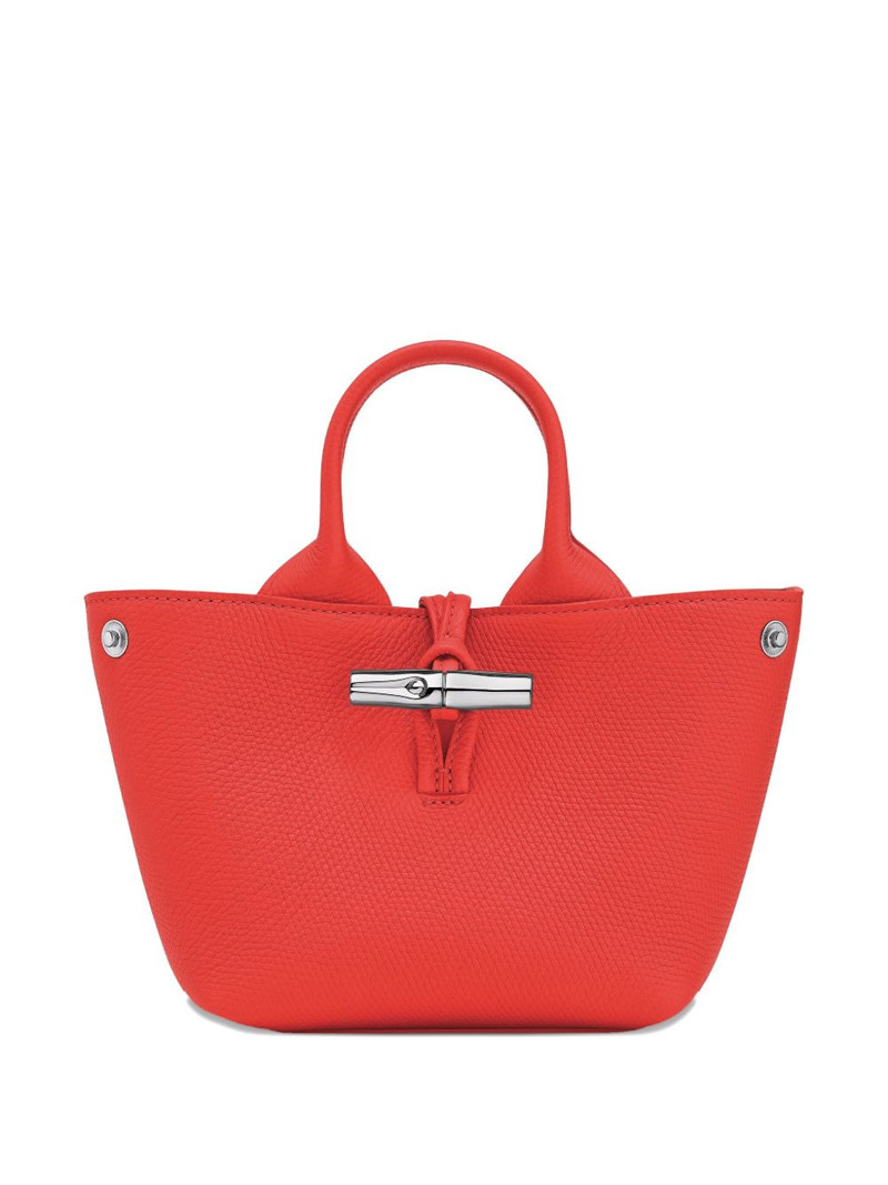 mini Le Roseau grained-leather tote bag 5