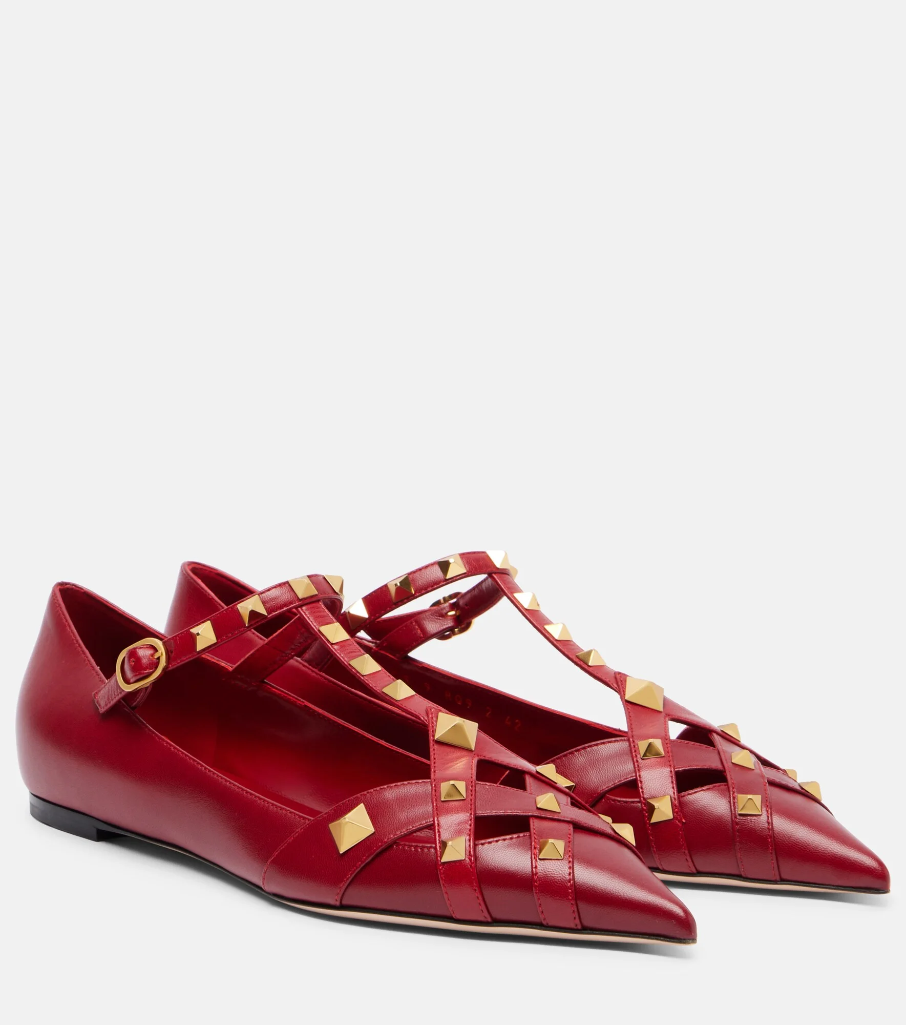 Studdy leather ballet flats - 1