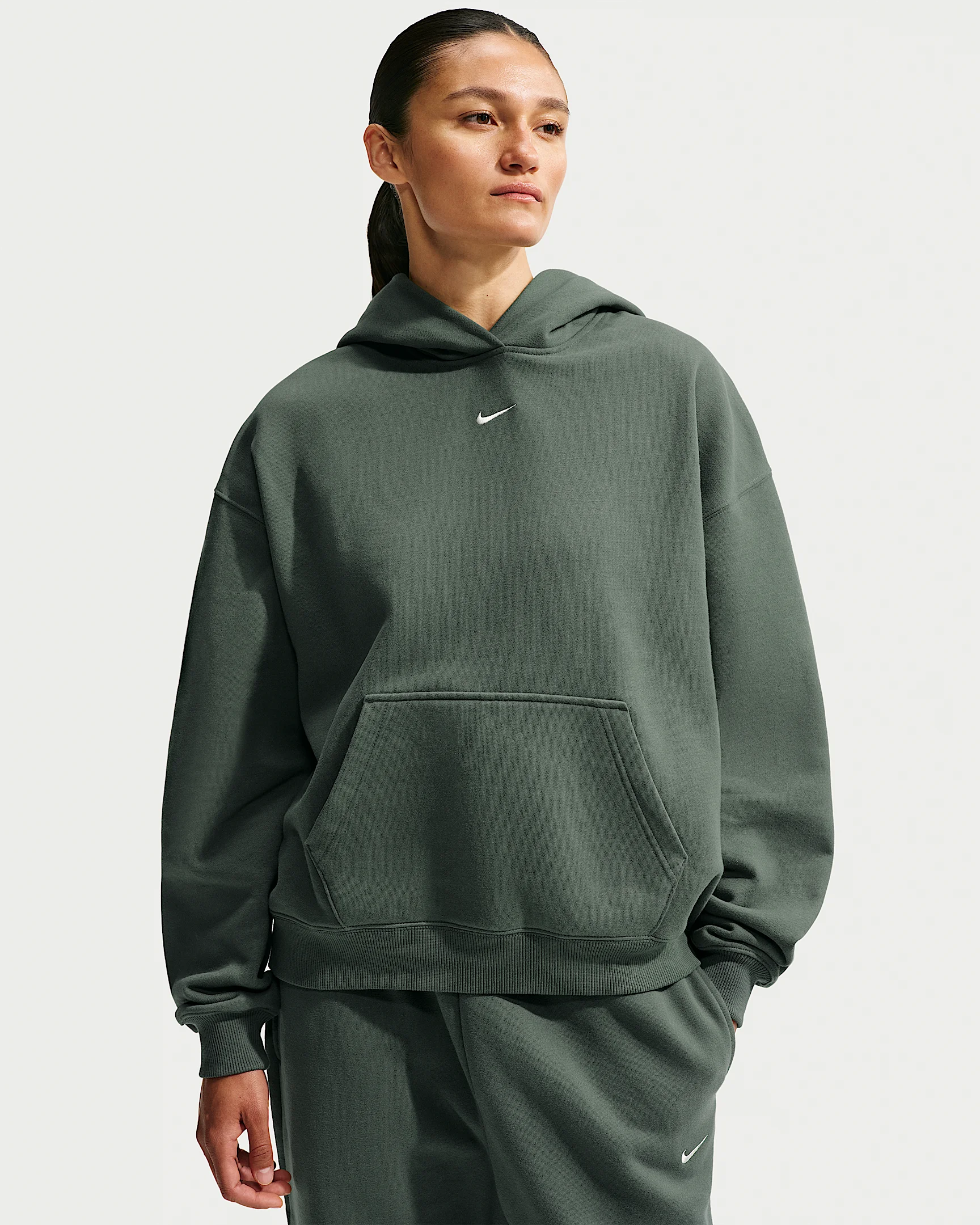 Nike Studio Fleece Medium Weight Women's Oversized Pullover Hoodie - 1