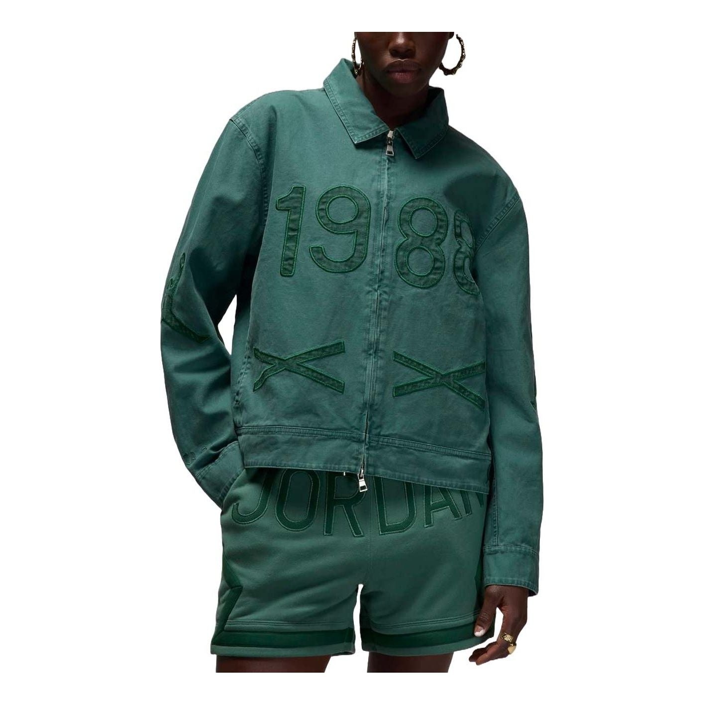 Air Jordan x Nina Chanel Jacket Asia Sizing 'Green Stone' FZ7529-398 - 1