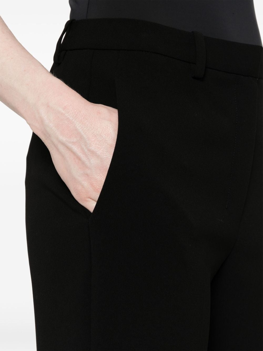 straight-leg crepe trousers - 5