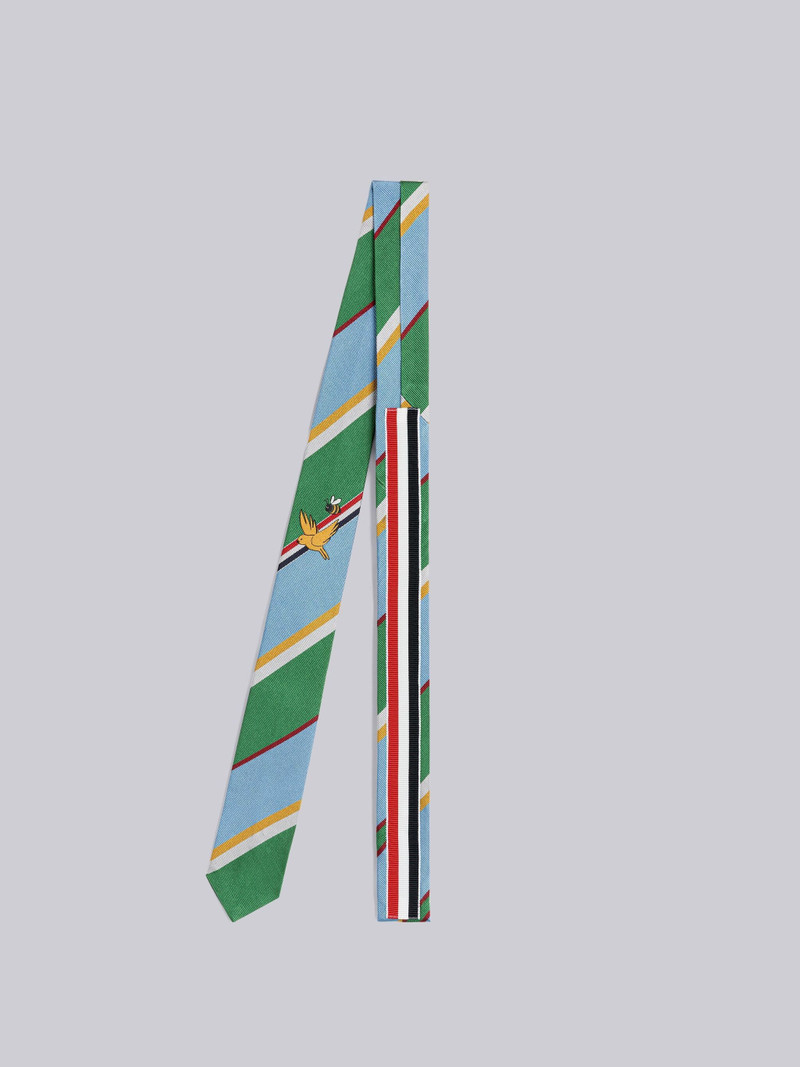 BIRDS AND BEES TIE JACQUARD STRIPE CLASSIC TIE 3