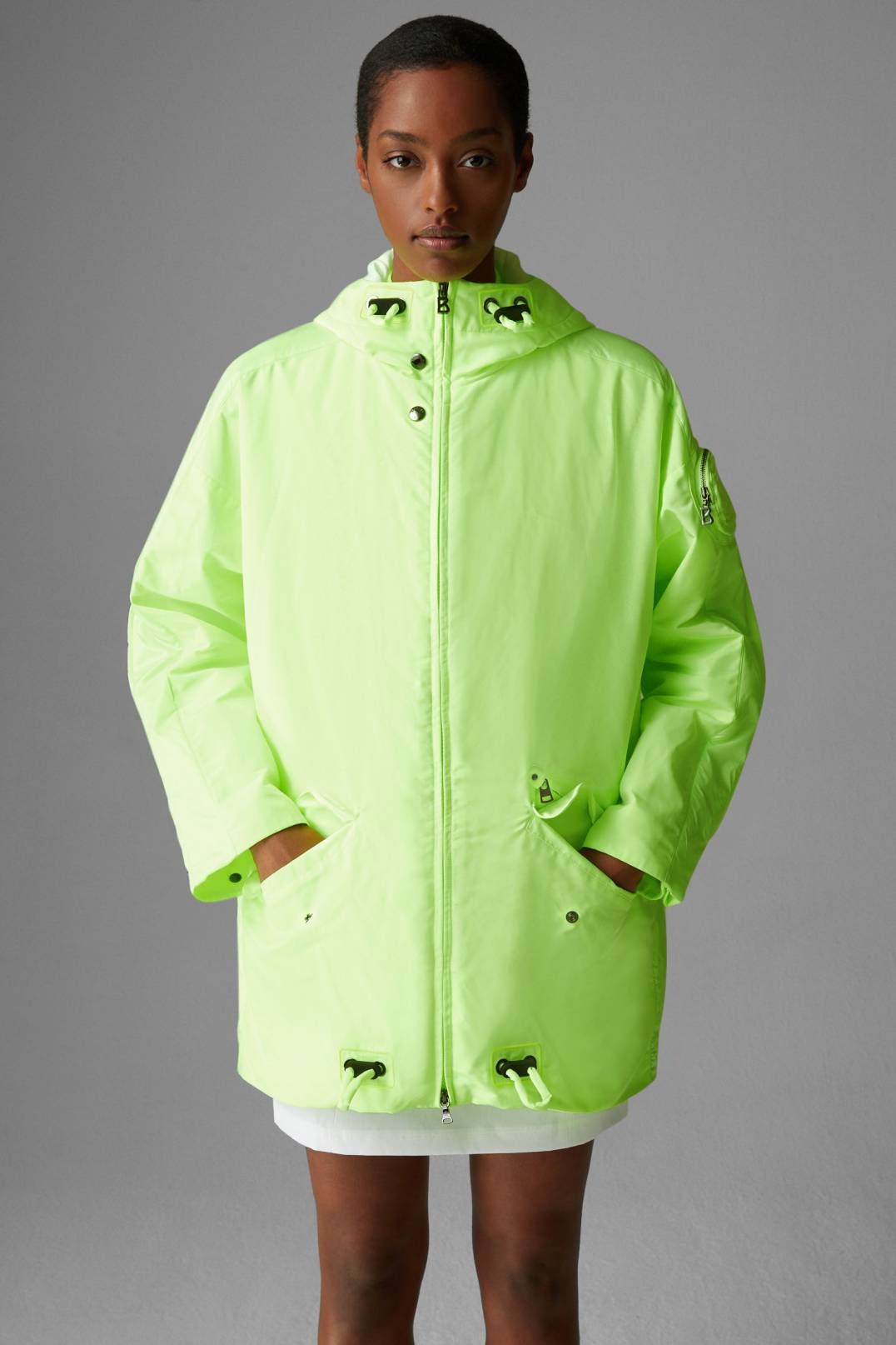 CYNDI FUNCTIONAL PARKA IN LIME - 2