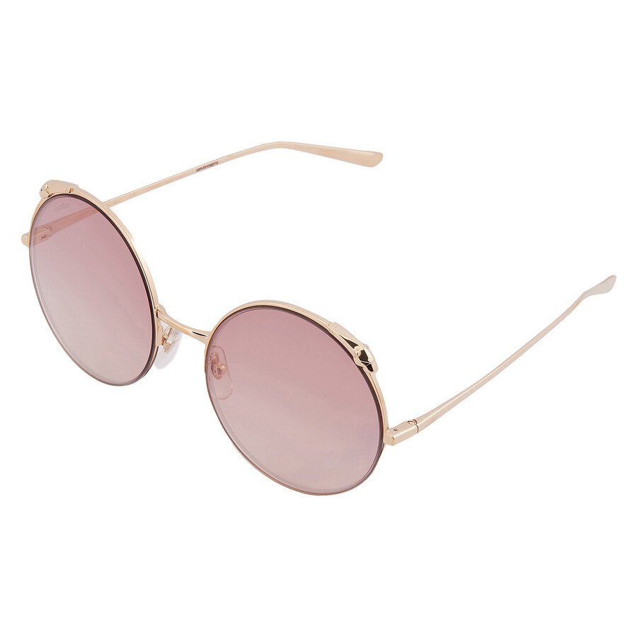 Cartier Panthere de Cartier Pink Multi Treatment Round Ladies Sunglasses CT0149S 002 60 - 3