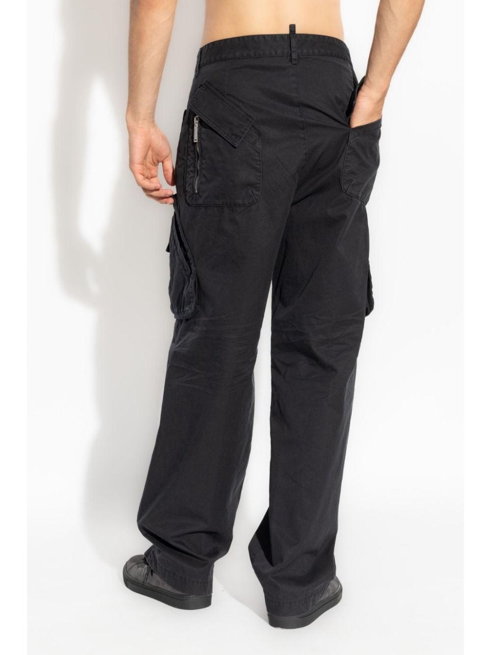 multi-pocket tapered trousers - 4