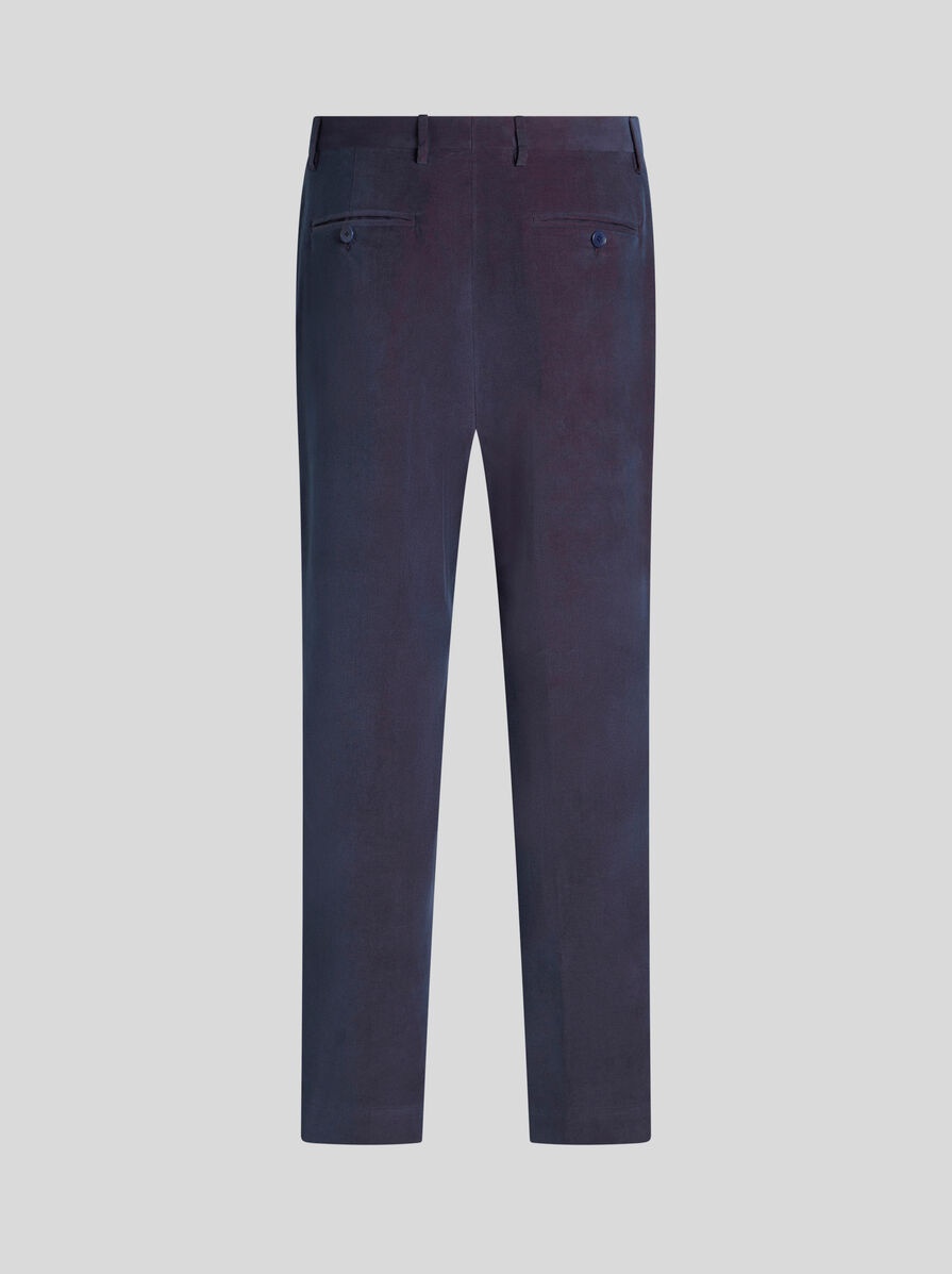 VELVET TROUSERS WITH PLEATS - 6