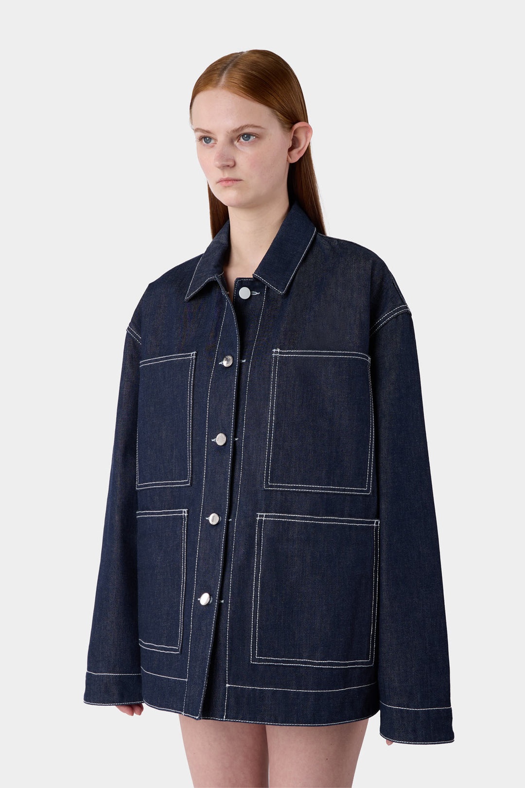 BELLIDENTRO REVERSIBLE JACKET / denim & blue stripes - 13