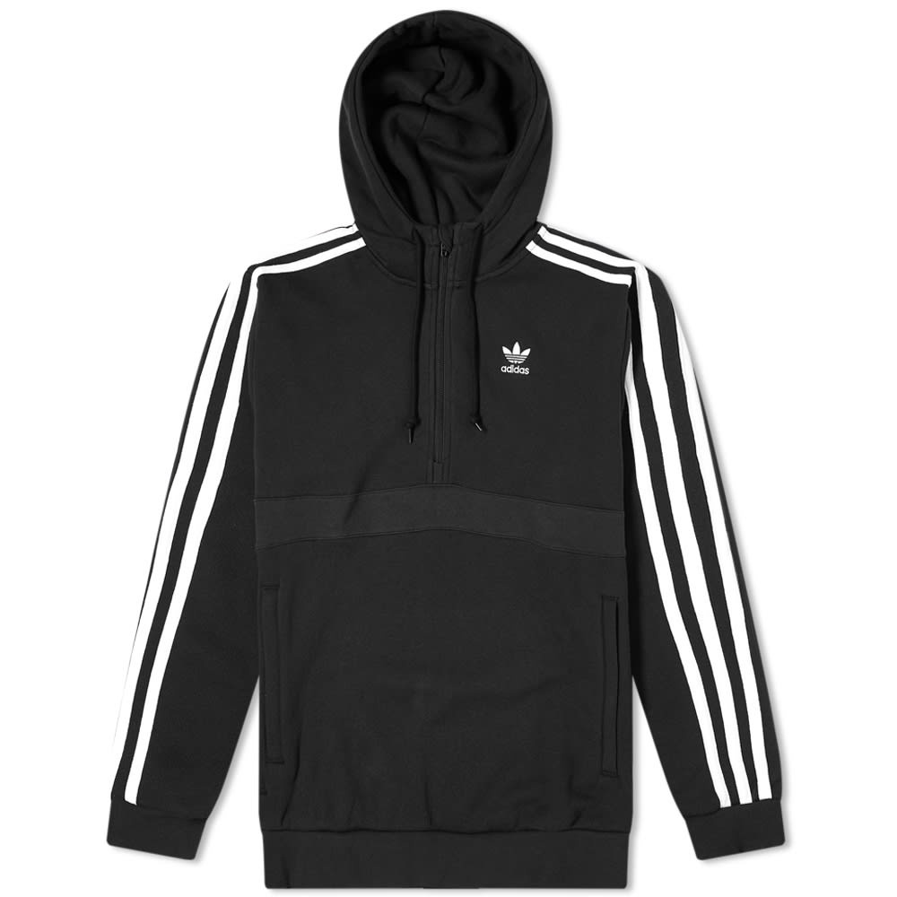 Adidas 3-Stripe Half Zip Hoody - 1