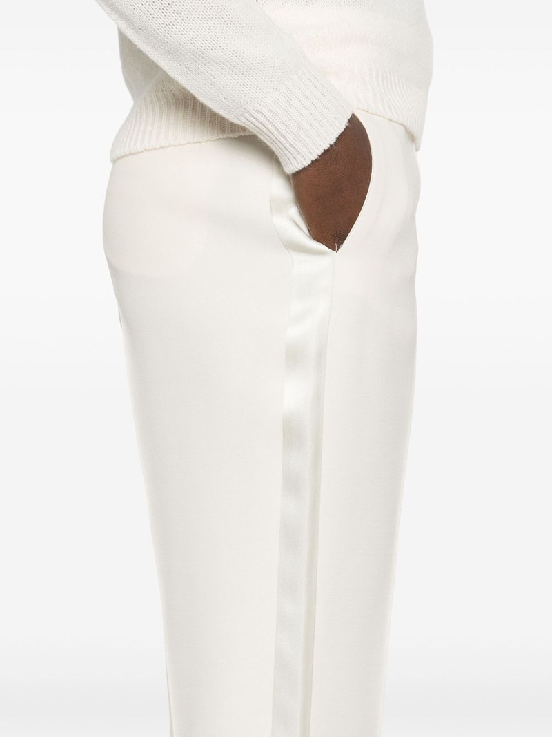 satin-trim trousers 5