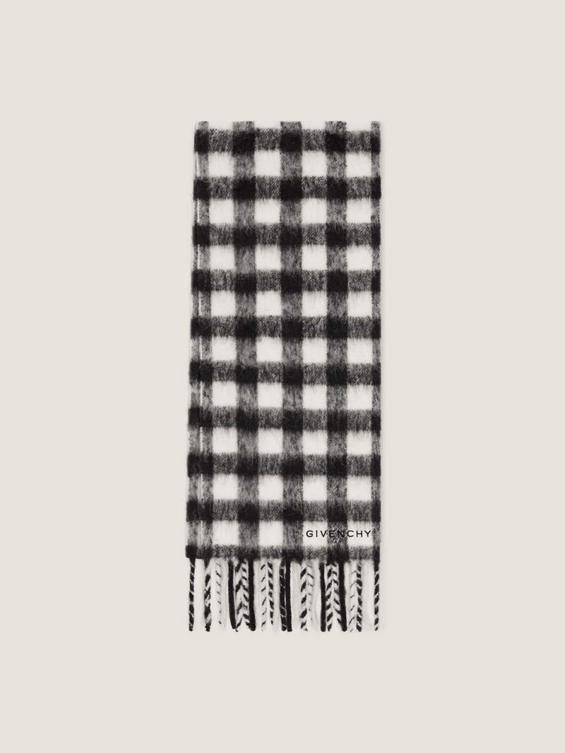 CHECKED SCARF IN ALPACA WOOL 1