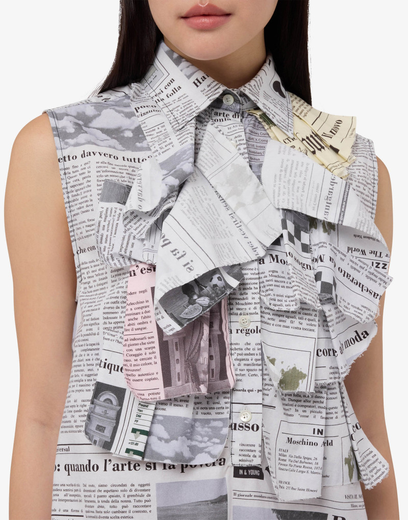 Moschino PRINTED COTTON POPLIN DRESS outlook