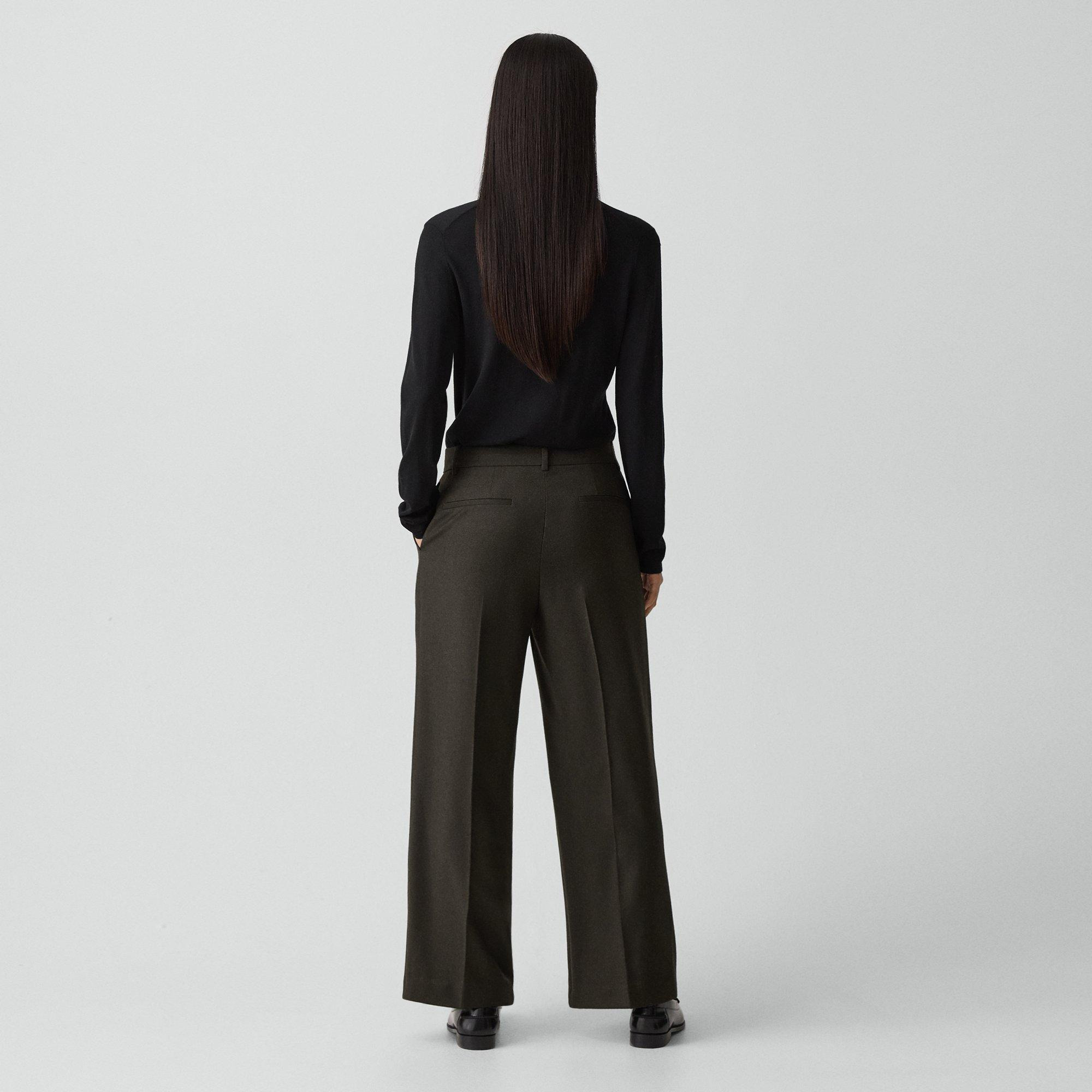Classic Straight Pant in Sleek Flannel - 4