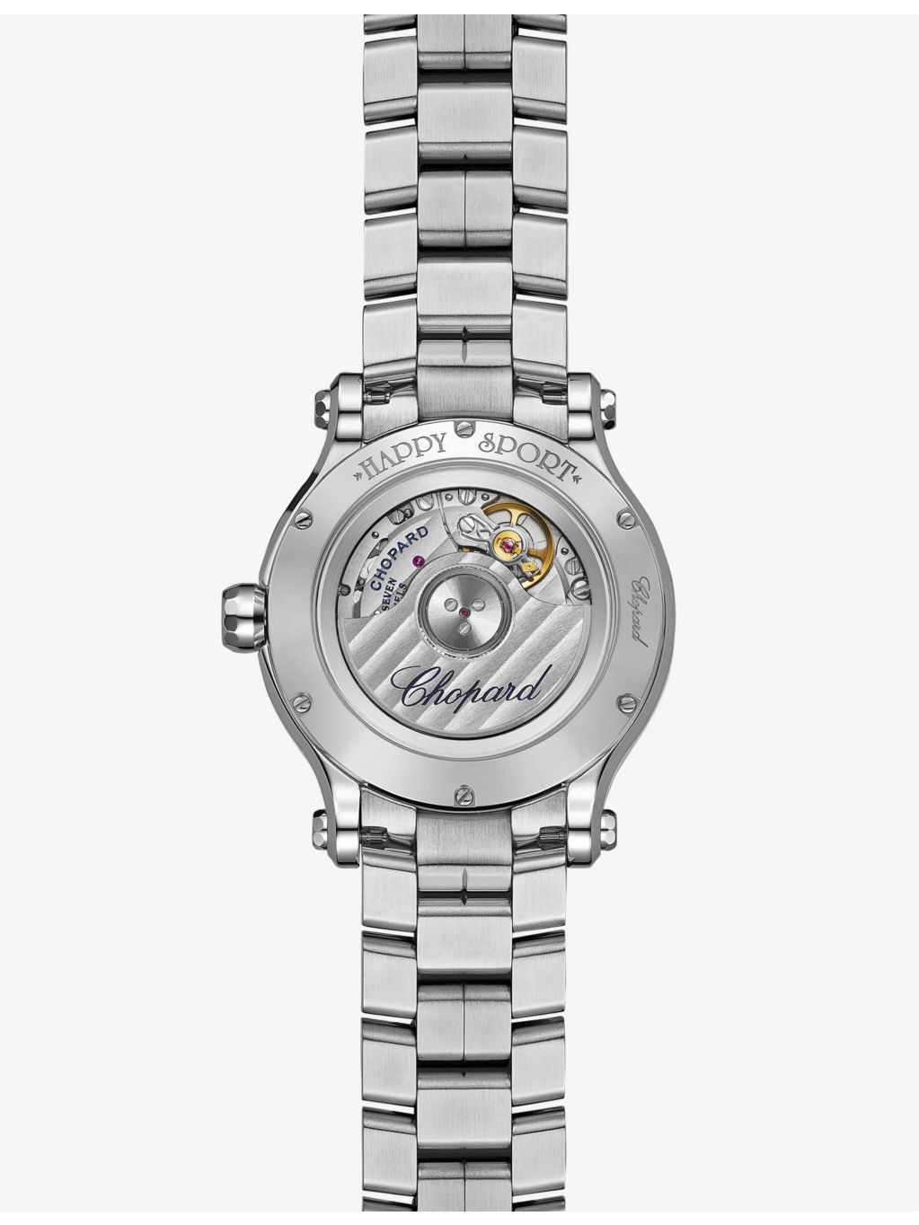 278608-3002 Happy Sport stainless-steel and 0.25ct diamond self-winding mechanical watch - 3