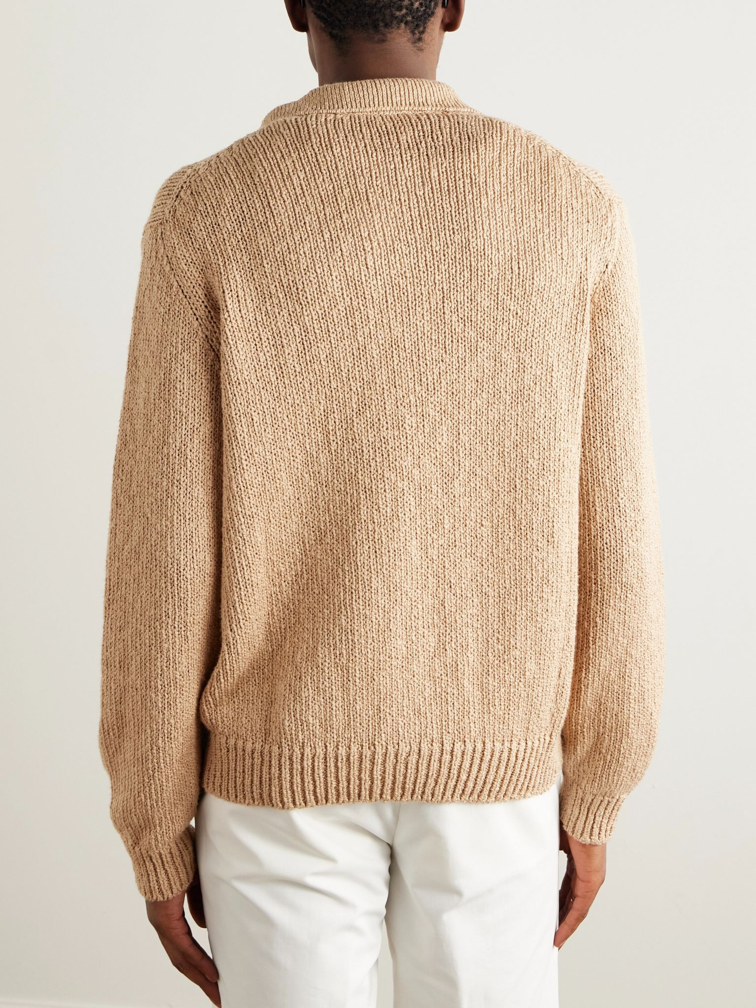 Isola Bella Cotton Polo Shirt Beige - 4