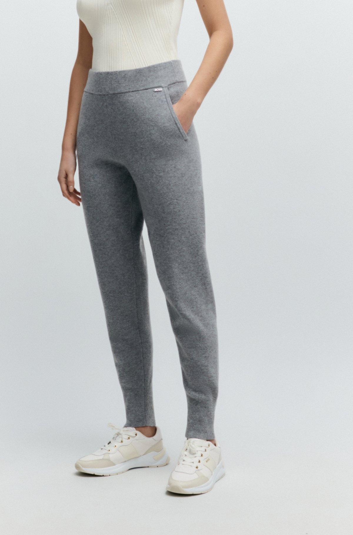 KNITTED TROUSERS IN WOOL AND CASHMERE - 2