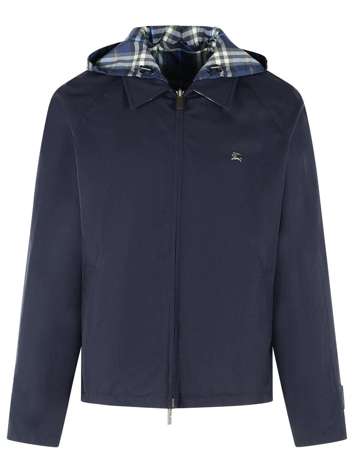 Burberry Dark Blue Cotton Reversible Jacket Men - 1