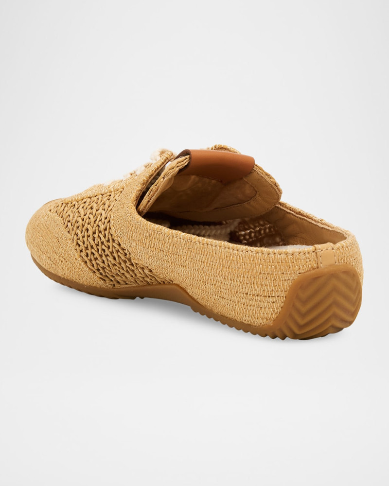 rag & bone Retro Runner Raffia Sneaker Mules outlook
